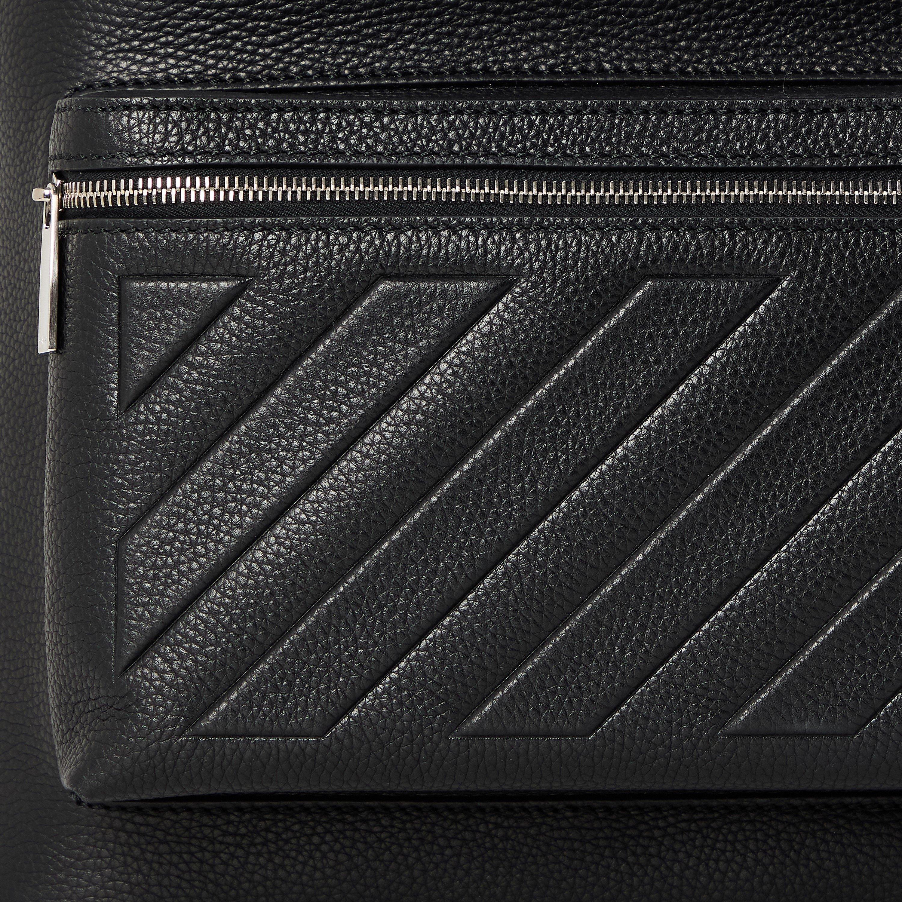 Black - Off White - Men's Backpack - 3