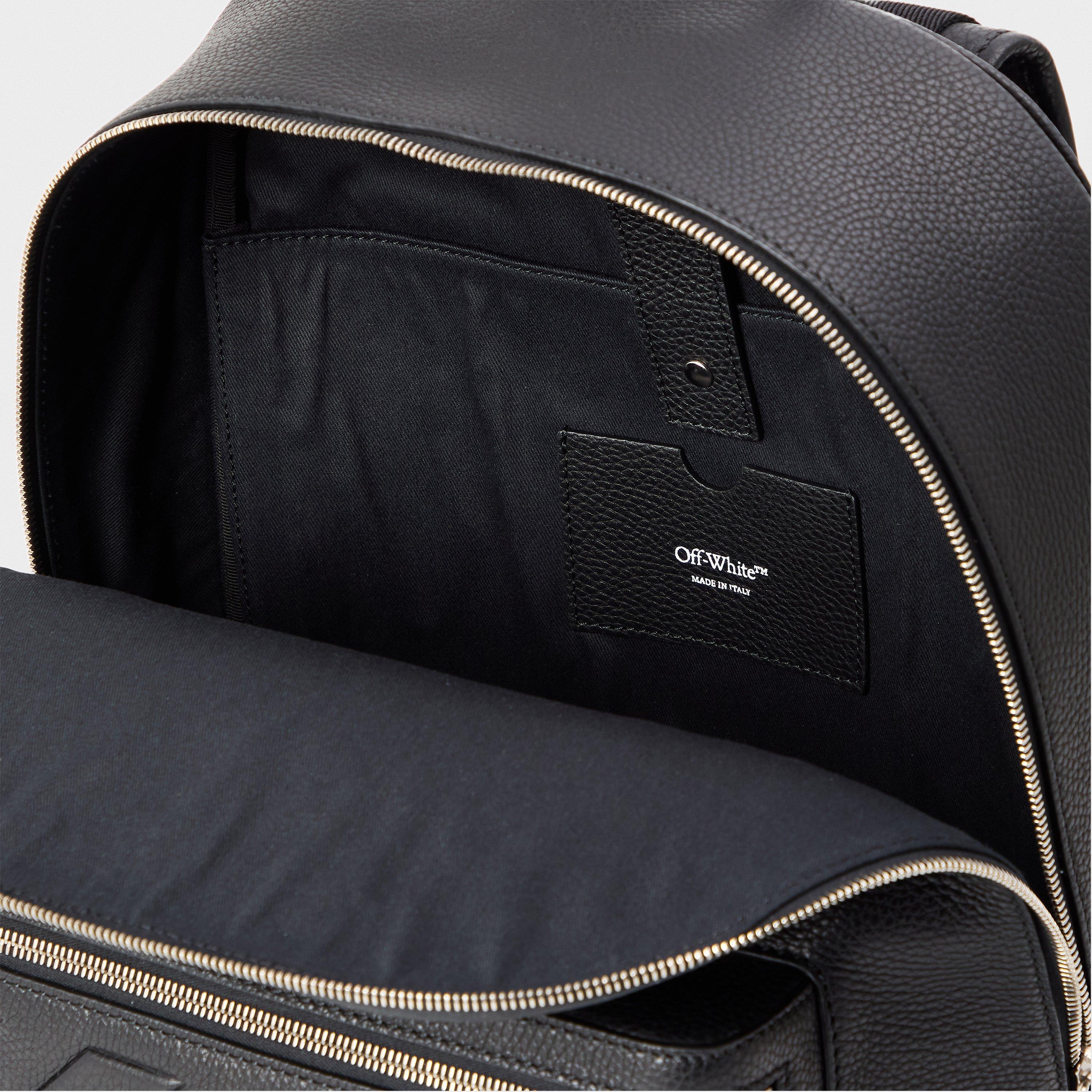 Black - Off White - Men's Backpack - 4