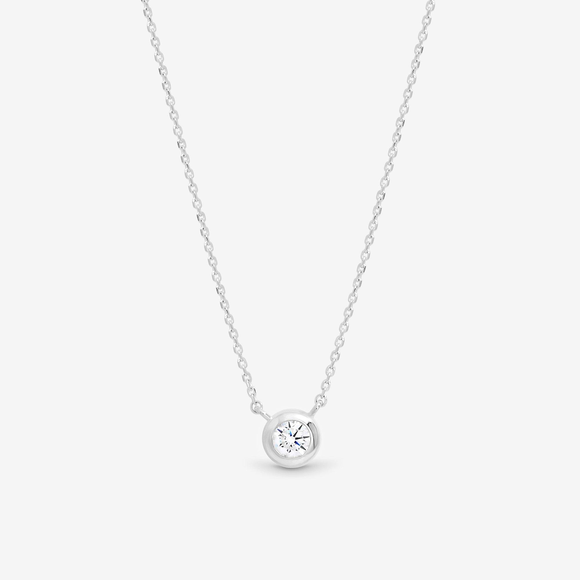Silver - Simply Silver - Sterling Silver 925 Clean Polished Besel Pendant - 1