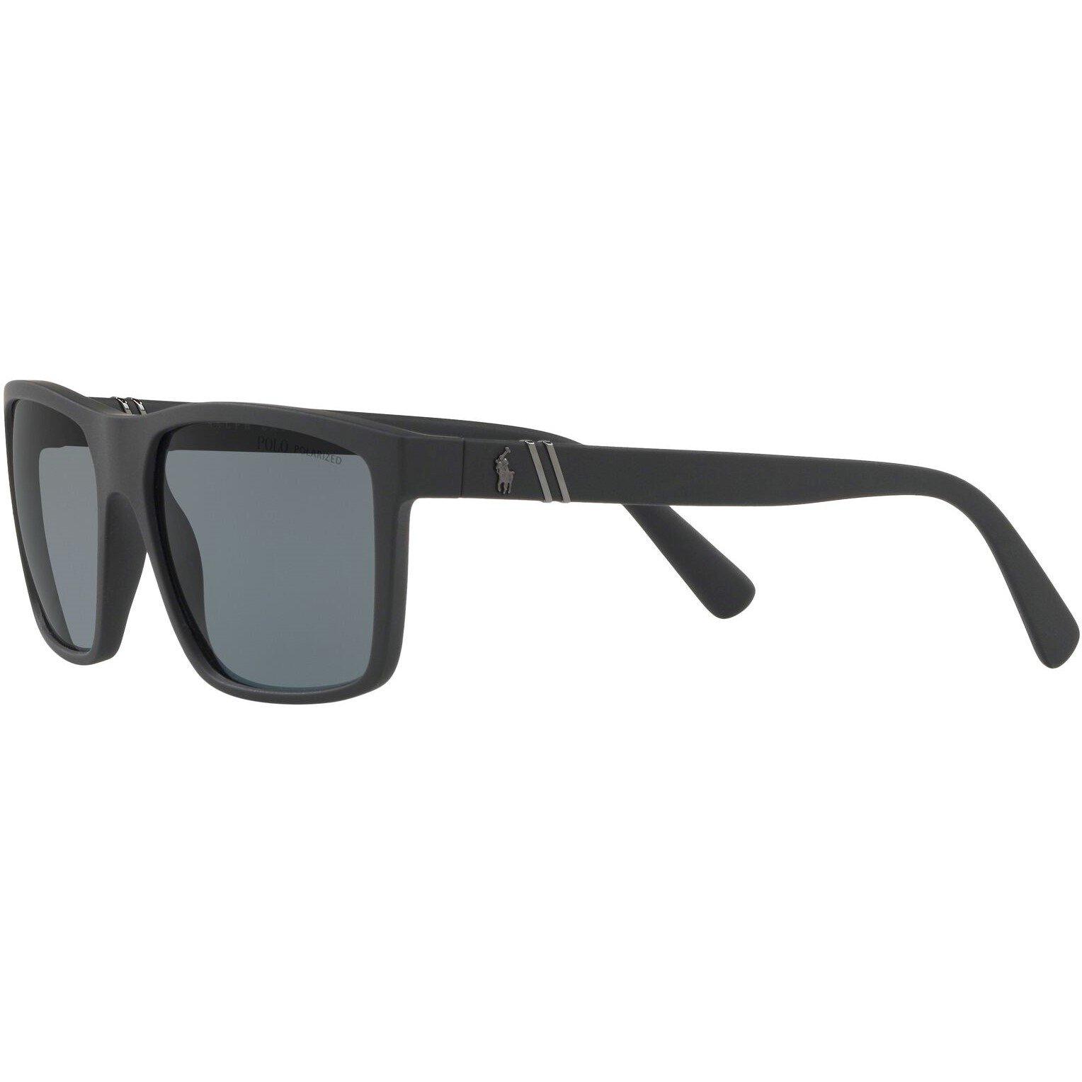 Matte Black - Polo Ralph Lauren - Men's Rectangle Sunglasses - 1