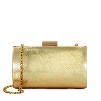 Dune London Bellview Etched Clasp Box Clutch Bag