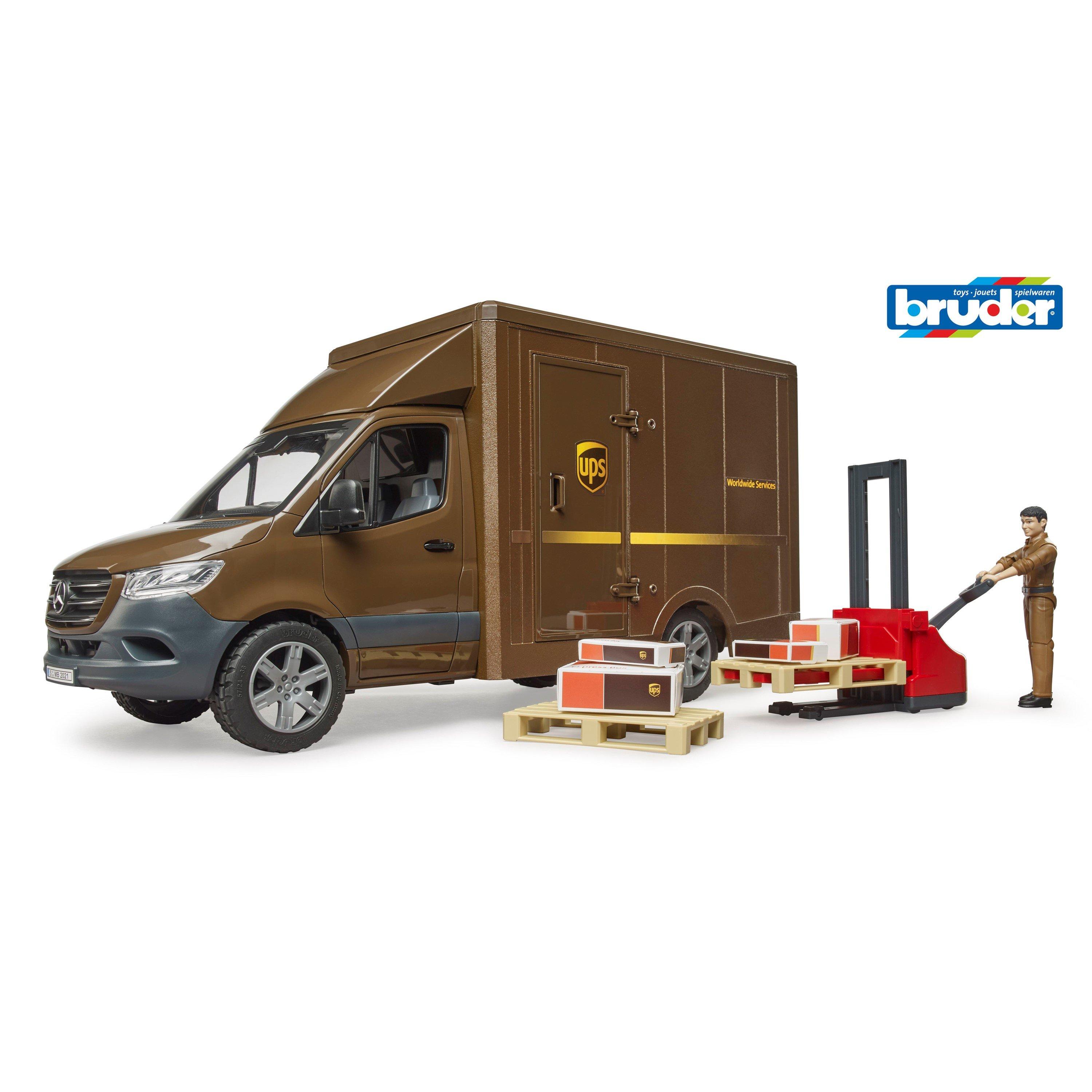 Multi - Bruder - Bruder 1:16 MB Sprinter UPS with driver and access - 9