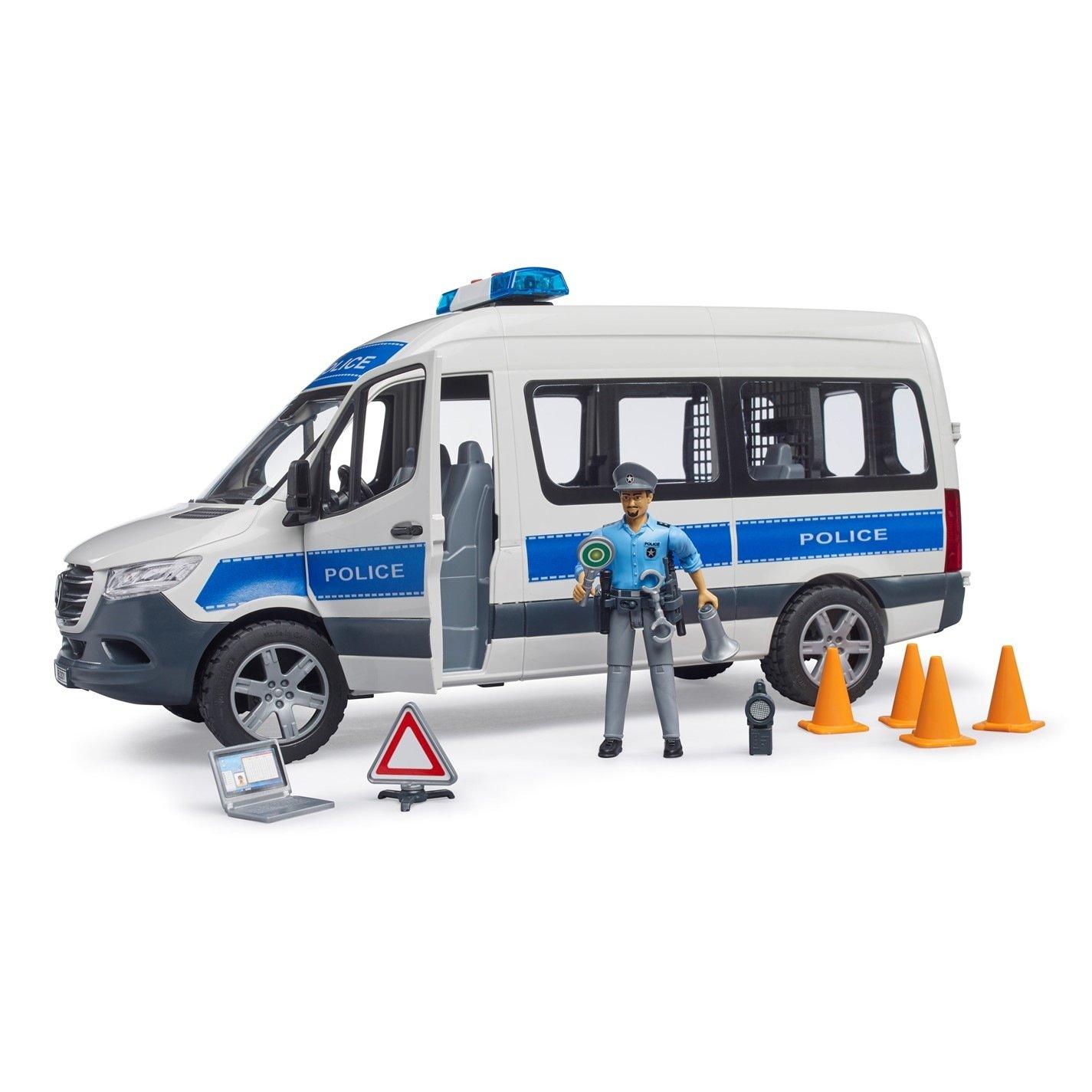 Bruder  Kids 1:16 Mb Sprinter Police With Policeman -  - 01:16