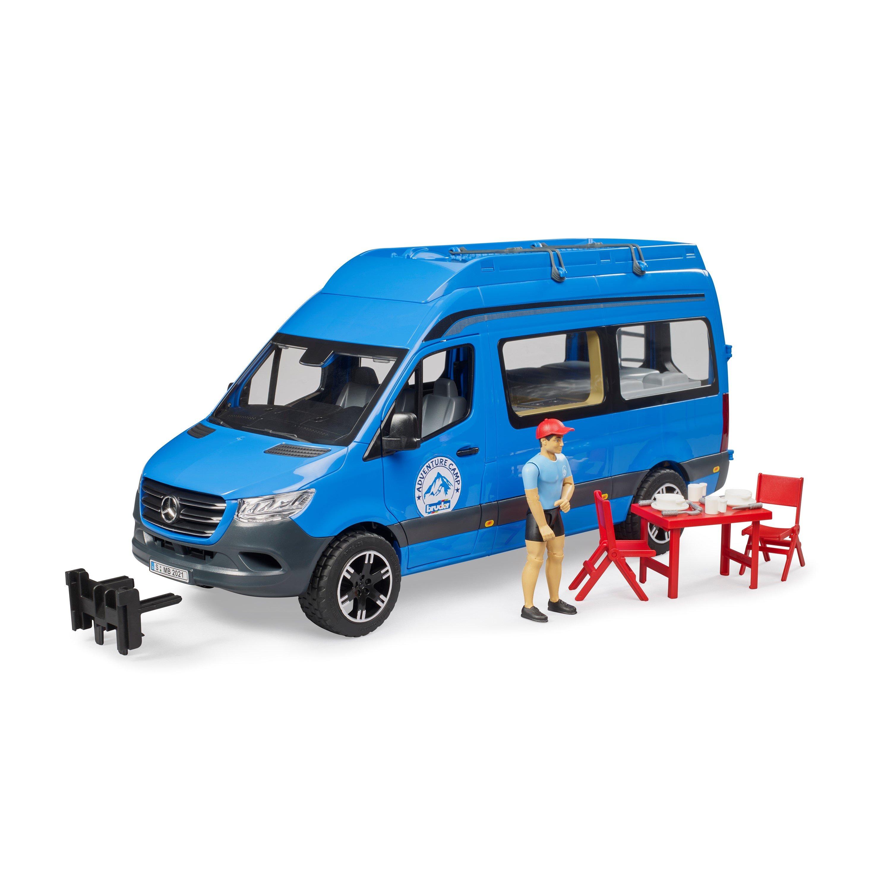 Multi - Bruder - Bruder 1:16 MB Sprinter Camper with driver ¿ Deliv - 9