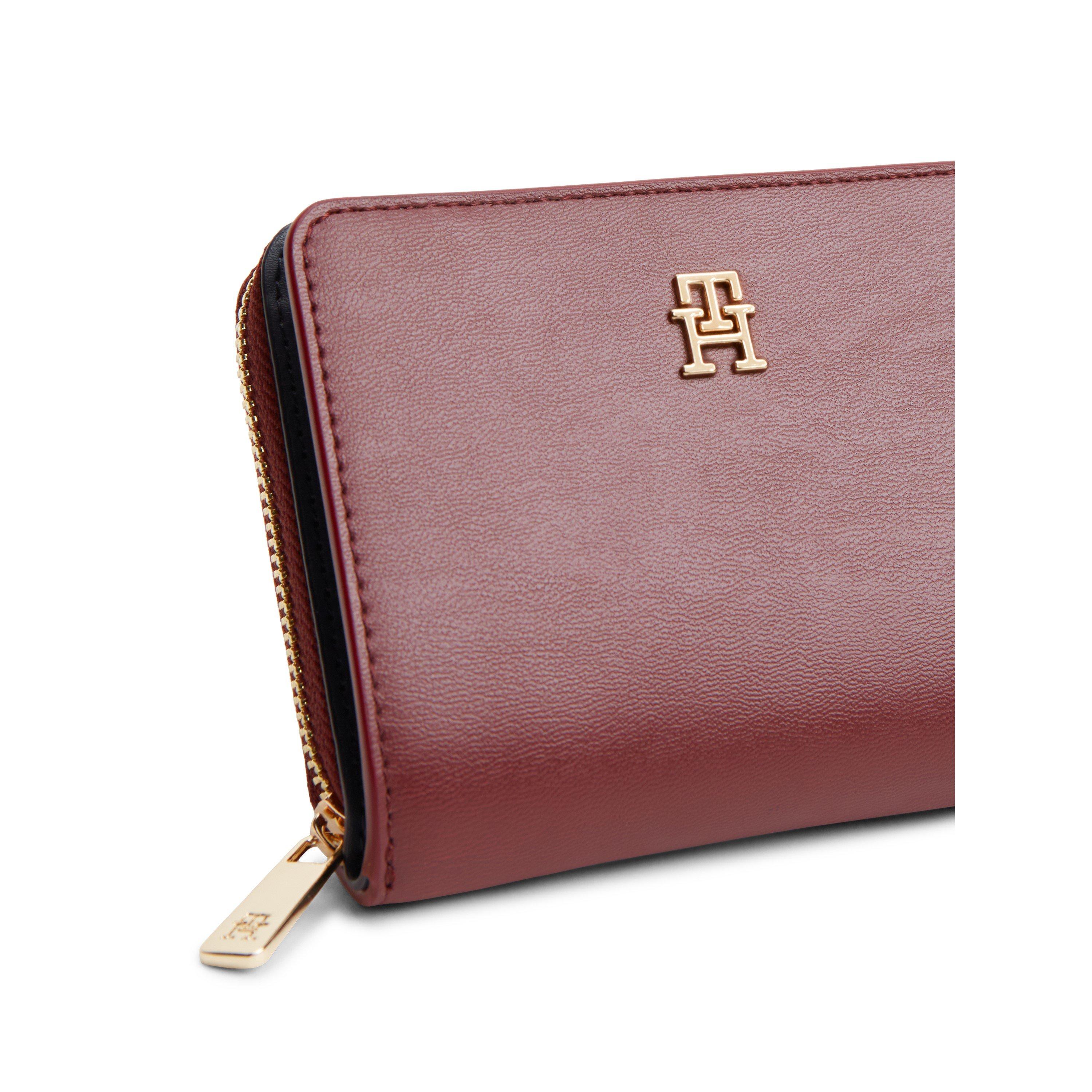 Oxblood - Tommy Hilfiger - Women's Icon Medium Zip Around Purse - 2