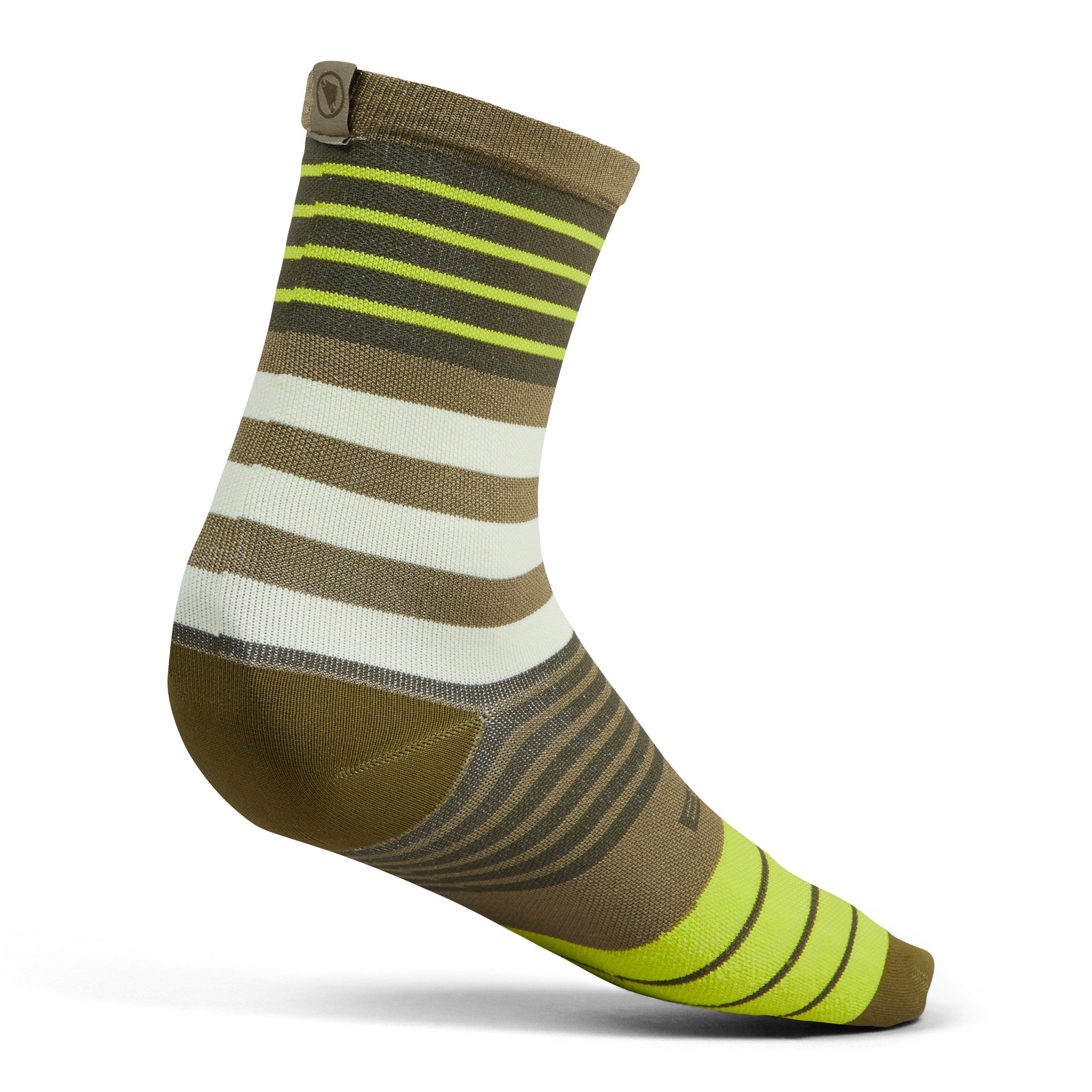 Tweed Green - Endura - Block Cycling Socks - 2