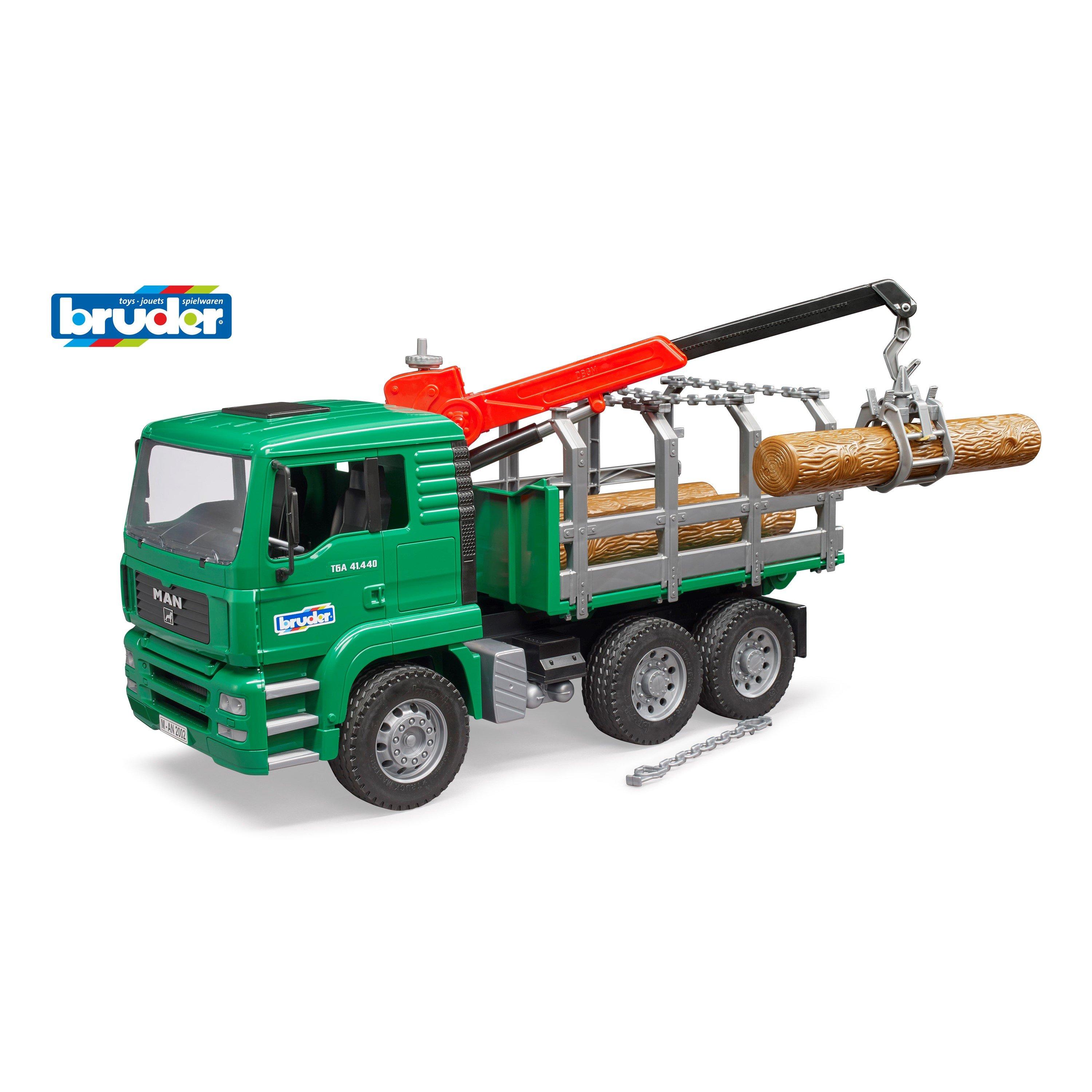 Multi - Bruder - Bruder 1:16 MAN TGA Timber truck with loading cran - 1
