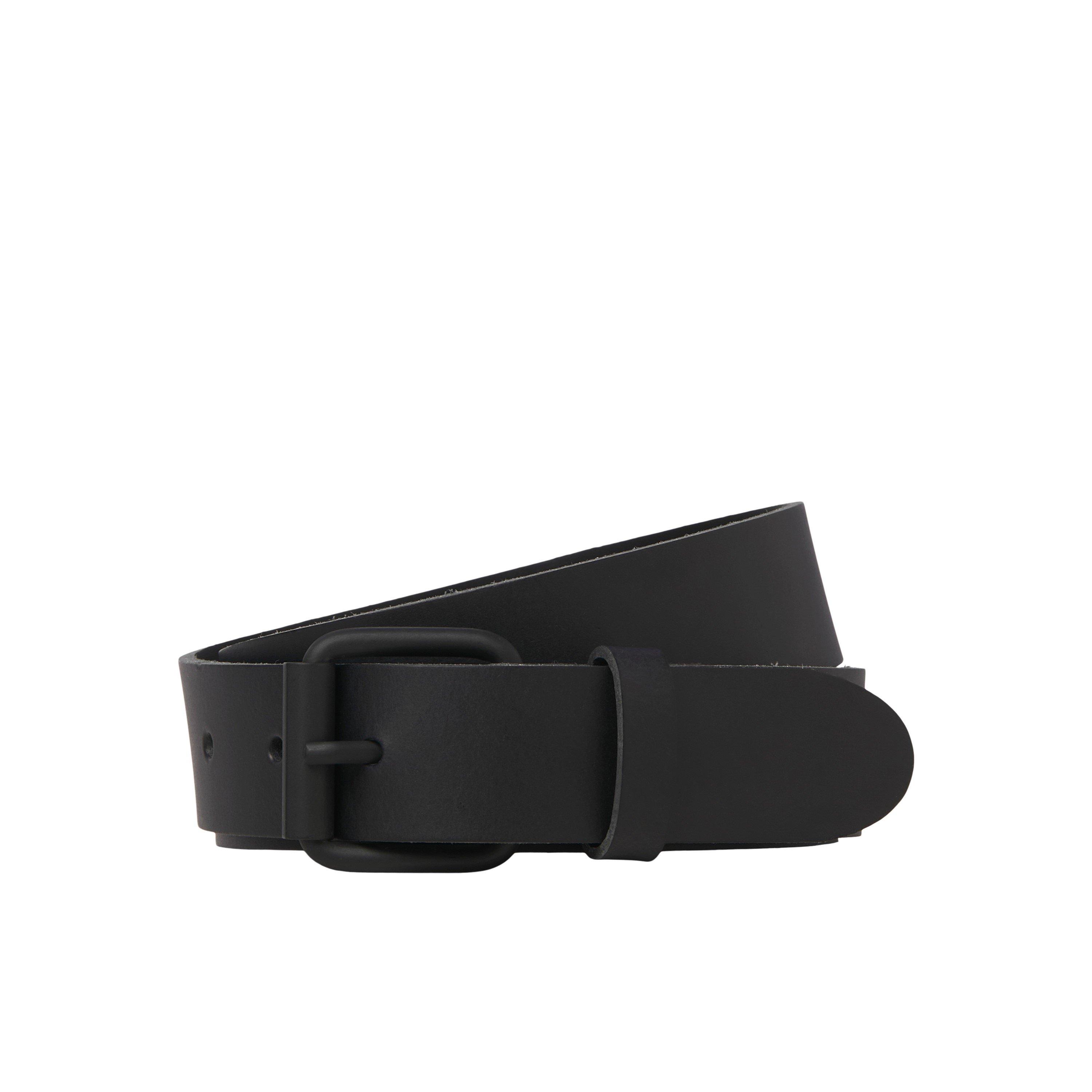 Black - Jack and Jones - Men's Leather Belt - 1