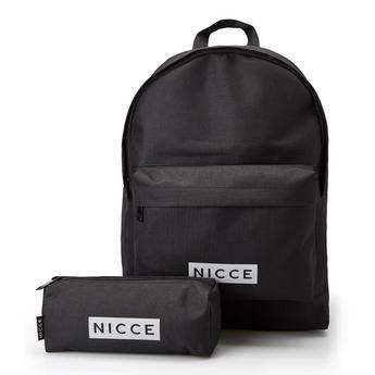Nicce Burberry badge-appliqu backpack