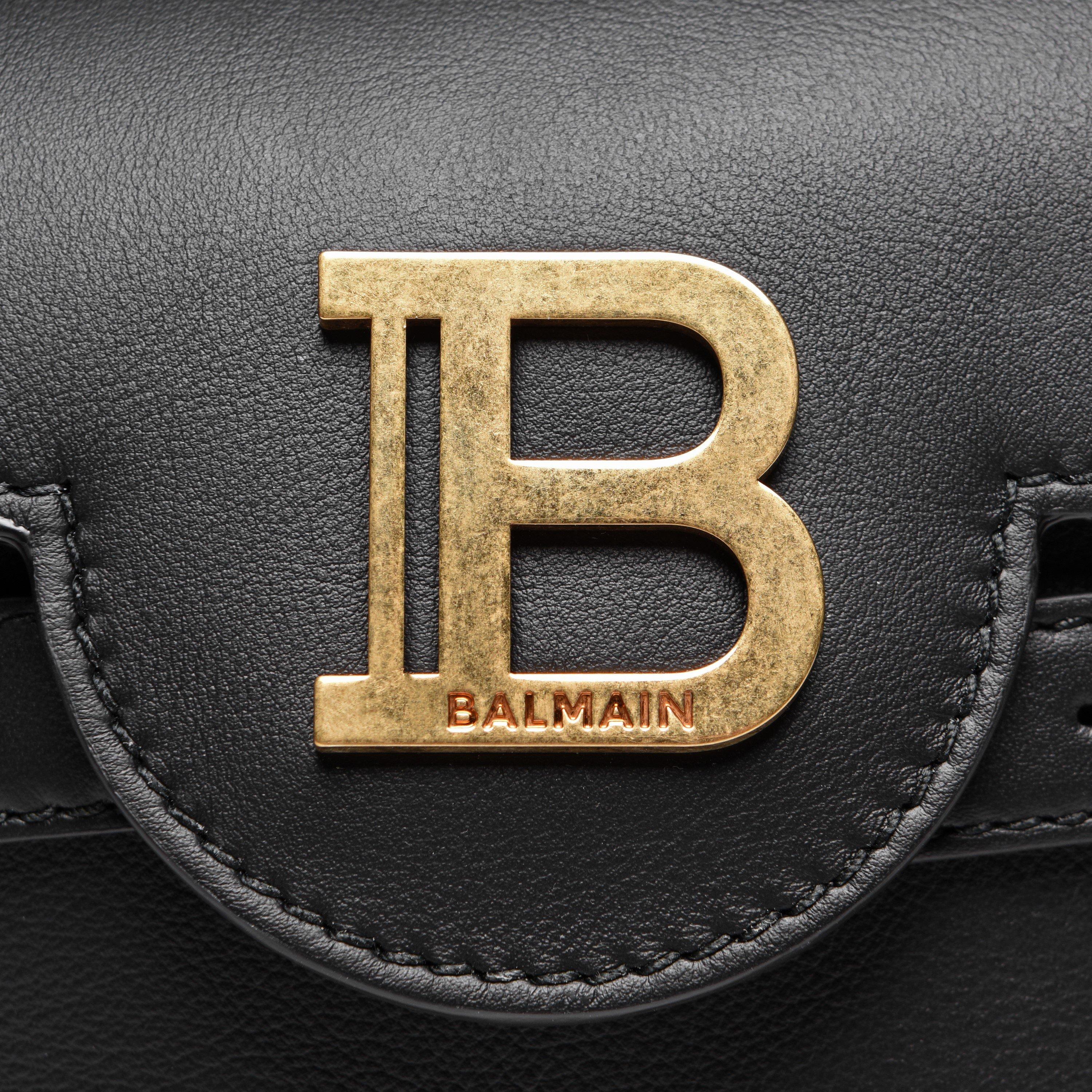 Noir - Balmain - B Buzz 23 Calf Handbag - 4