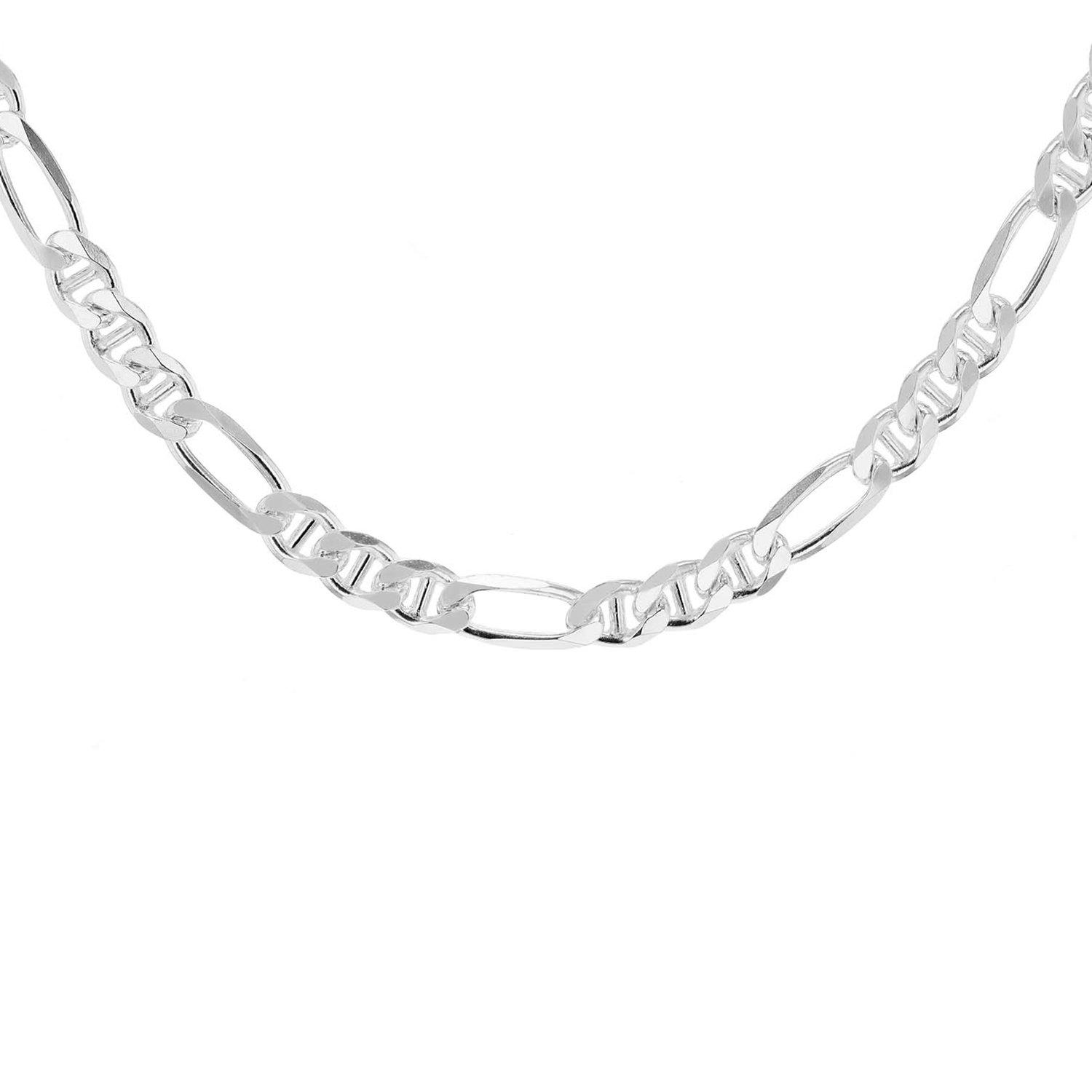 Sterling Silver - Be You - Sterling Silver Figaro Rambo Chain - 1