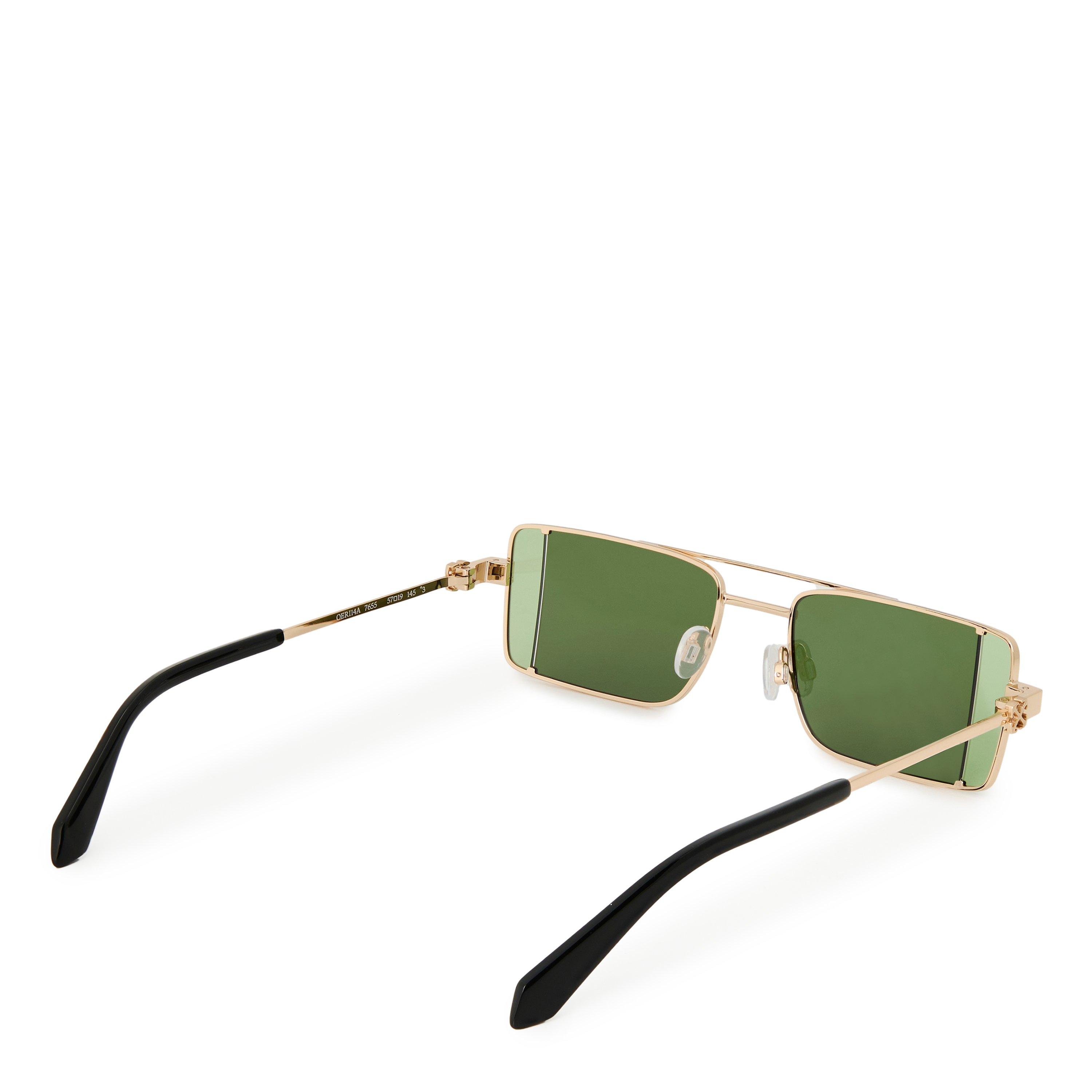 Oro - Verde - Off White - Cortez Rectangle Sunglasses - 2