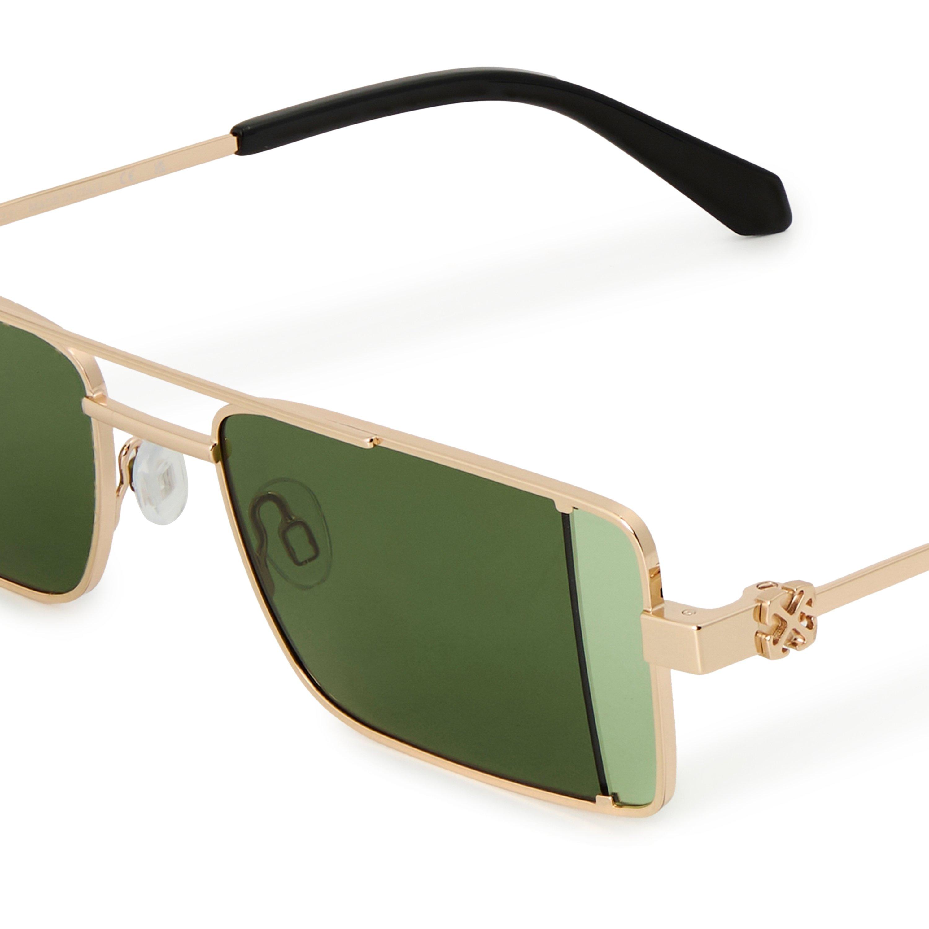 Oro - Verde - Off White - Cortez Rectangle Sunglasses - 3