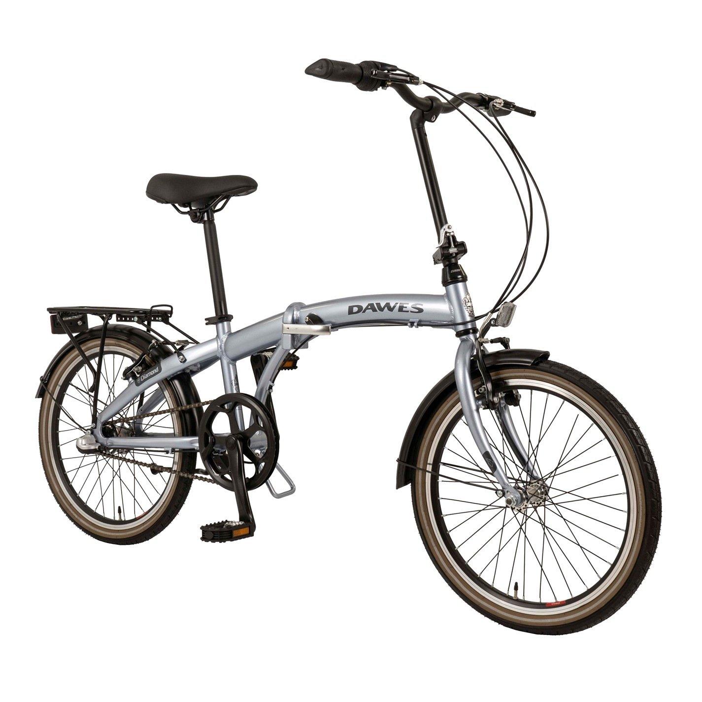 Silver - Dawes - Dawes Diamond Silver Folding Bike - 2