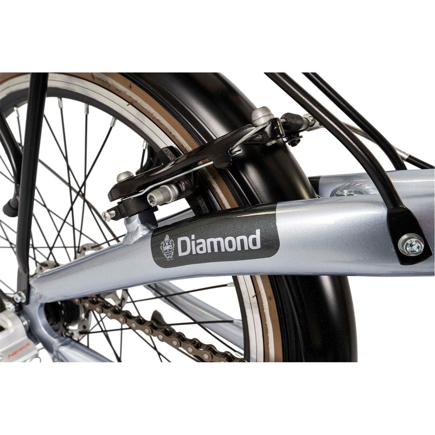 Silver - Dawes - Dawes Diamond Silver Folding Bike - 5