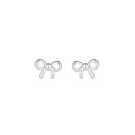 Simply Silver Sterling Silver 925 Polished Bow Stud Earrings