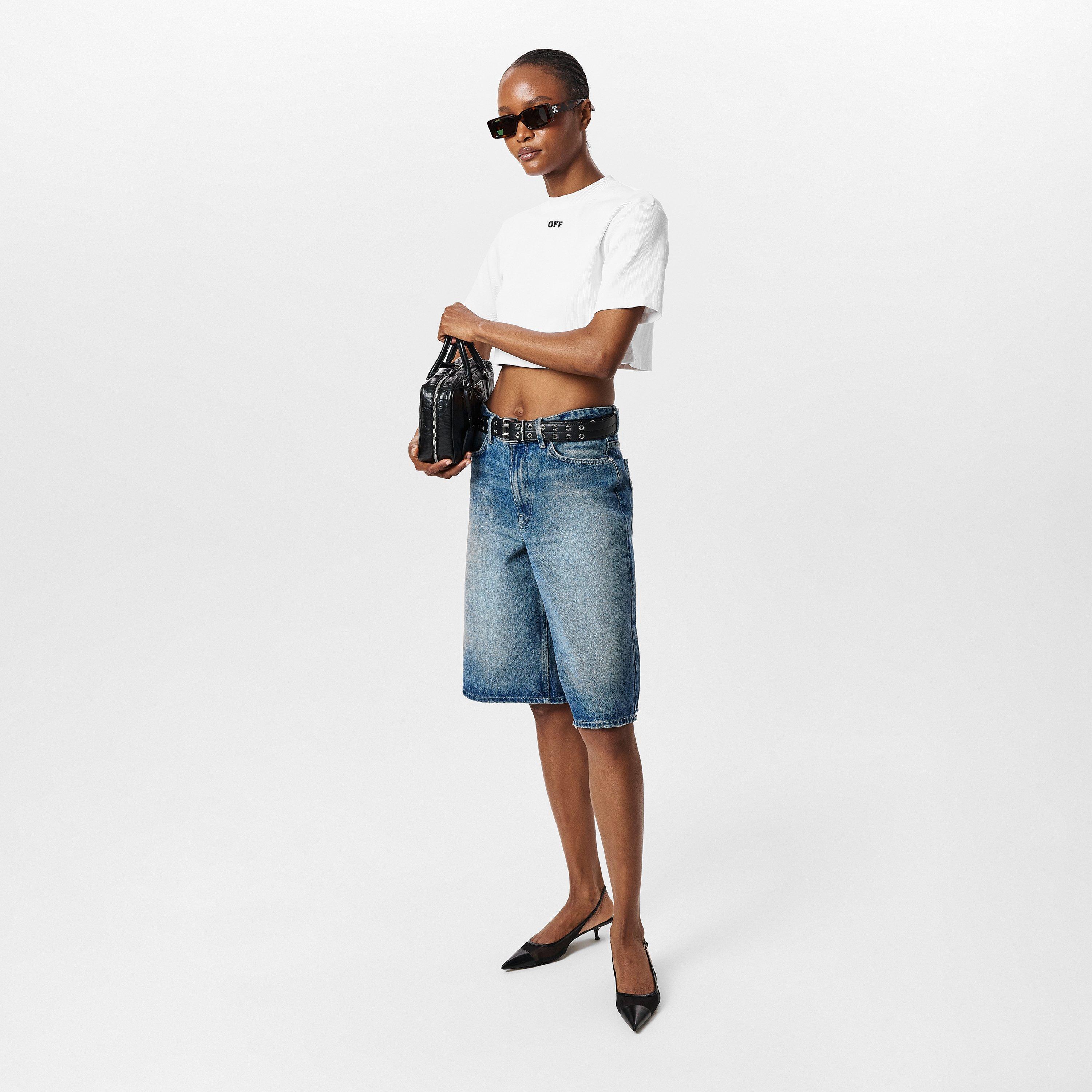 Havana/Green - Off White - Arthur 53 Rectangle Sunglasses - 5