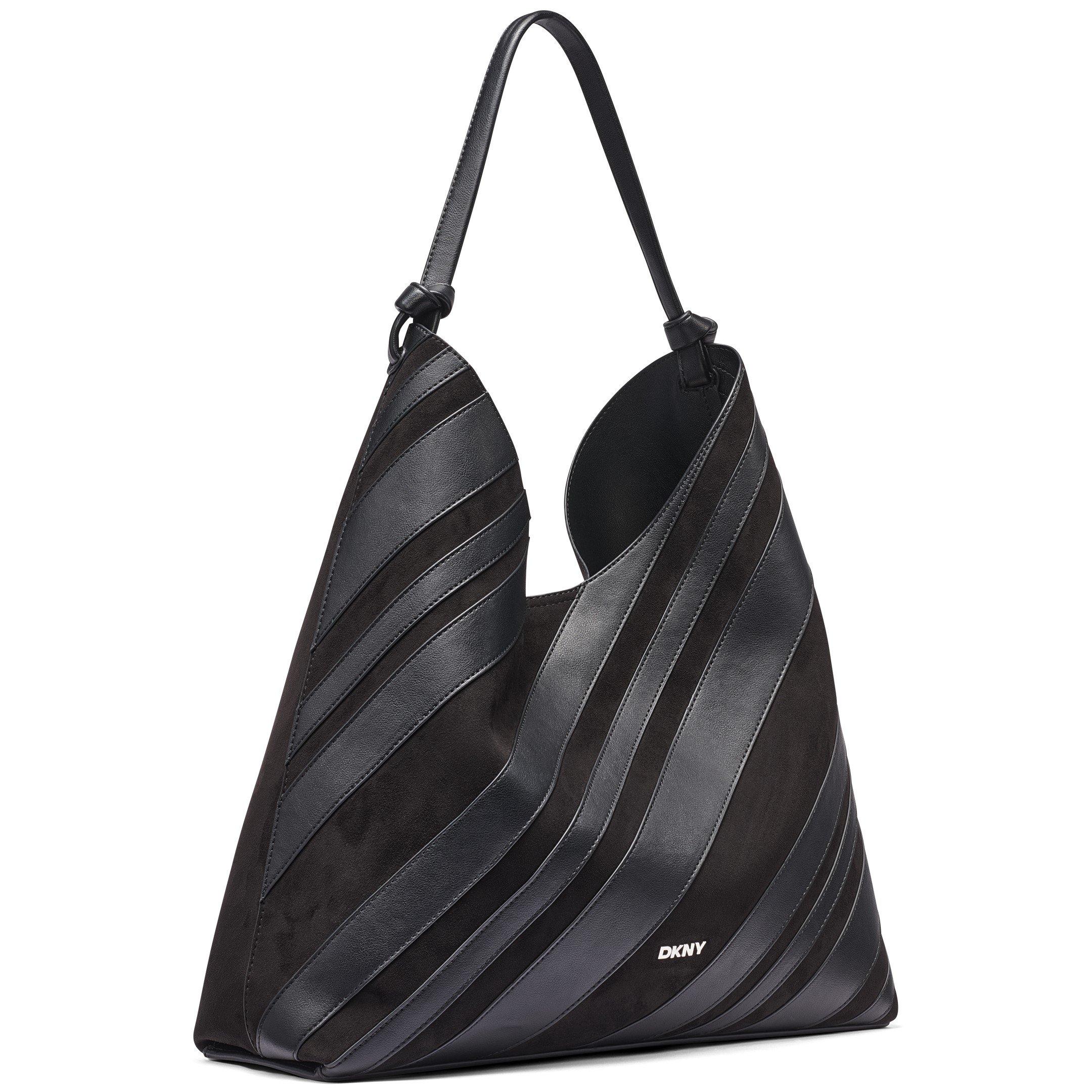 Black/Silver - DKNY - DKNY Paula Hobo Ld64 - 2