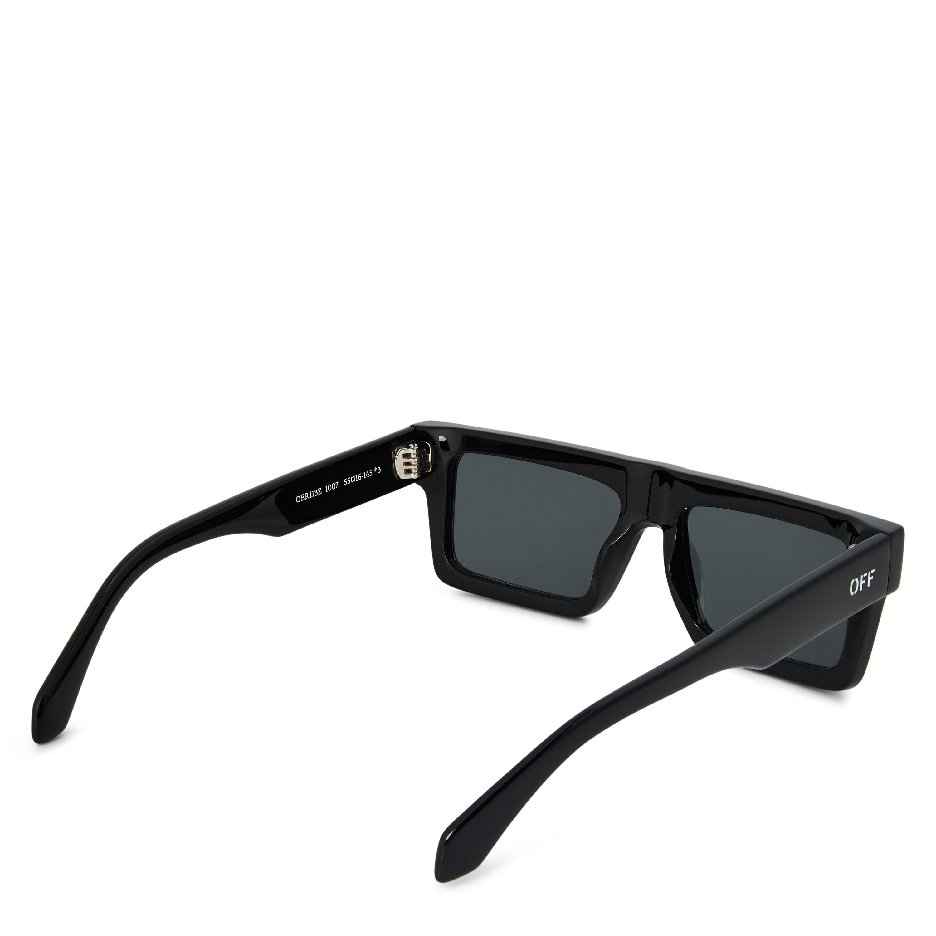 Nero Grigio Scuro - Off White - Chandler 53 Rectangle Sunglasses - 2