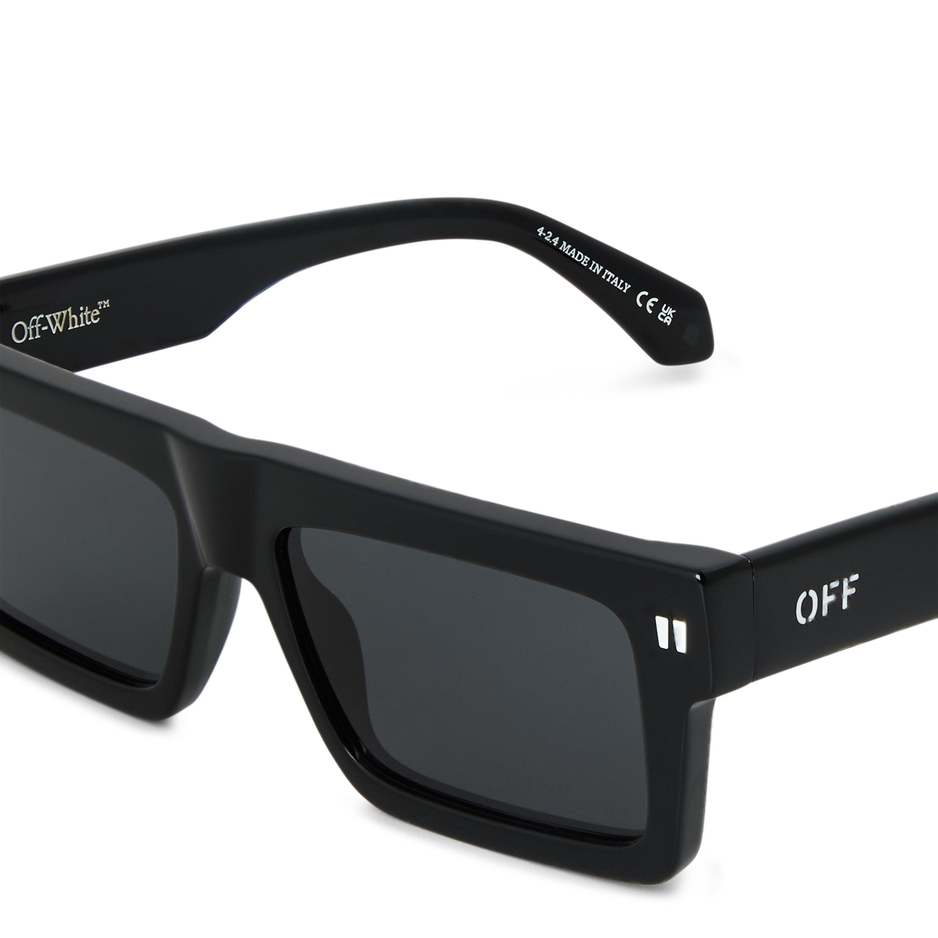 Nero Grigio Scuro - Off White - Chandler 53 Rectangle Sunglasses - 3