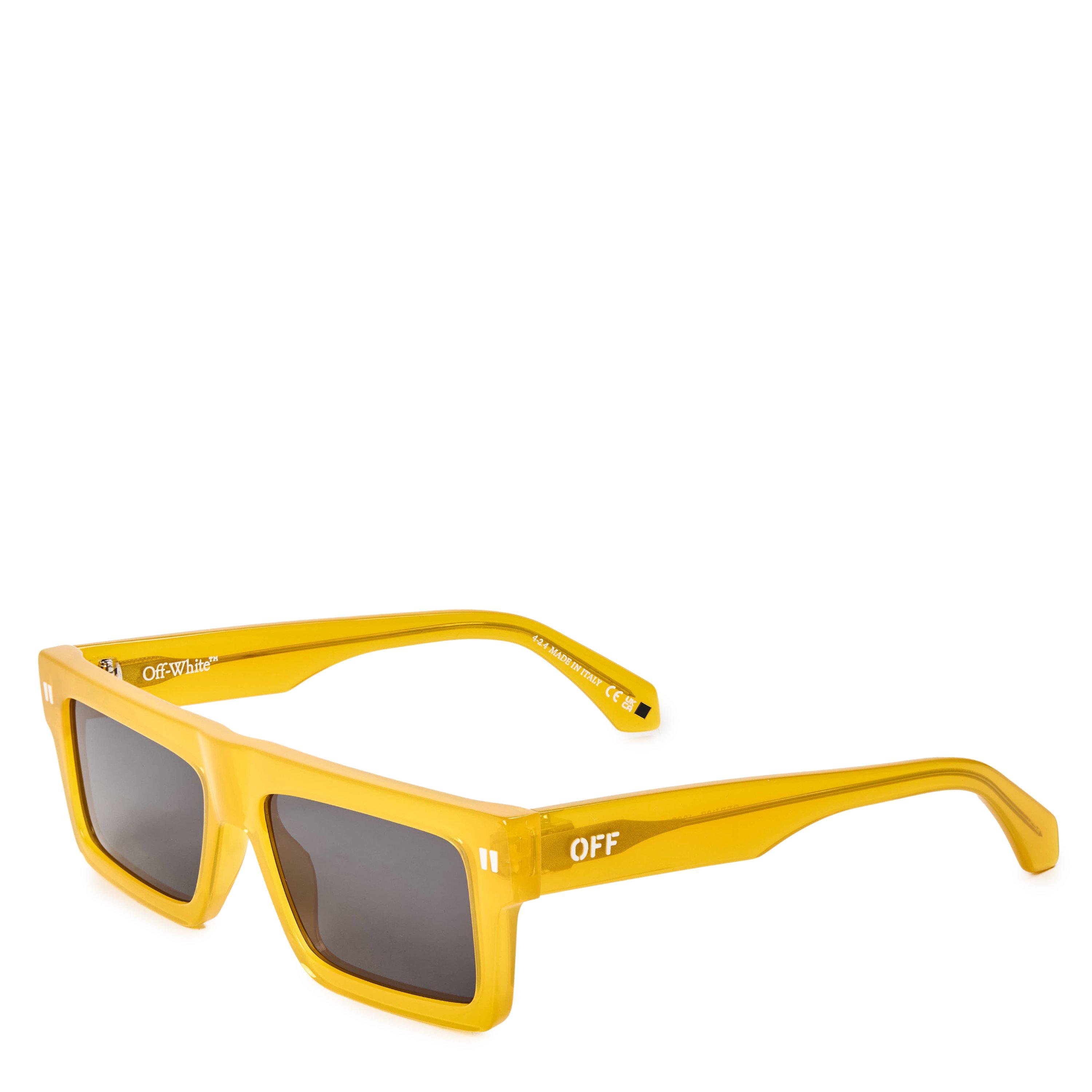 Off White Chandler 53 Rectangle Sunglasses - Yellow/Grey