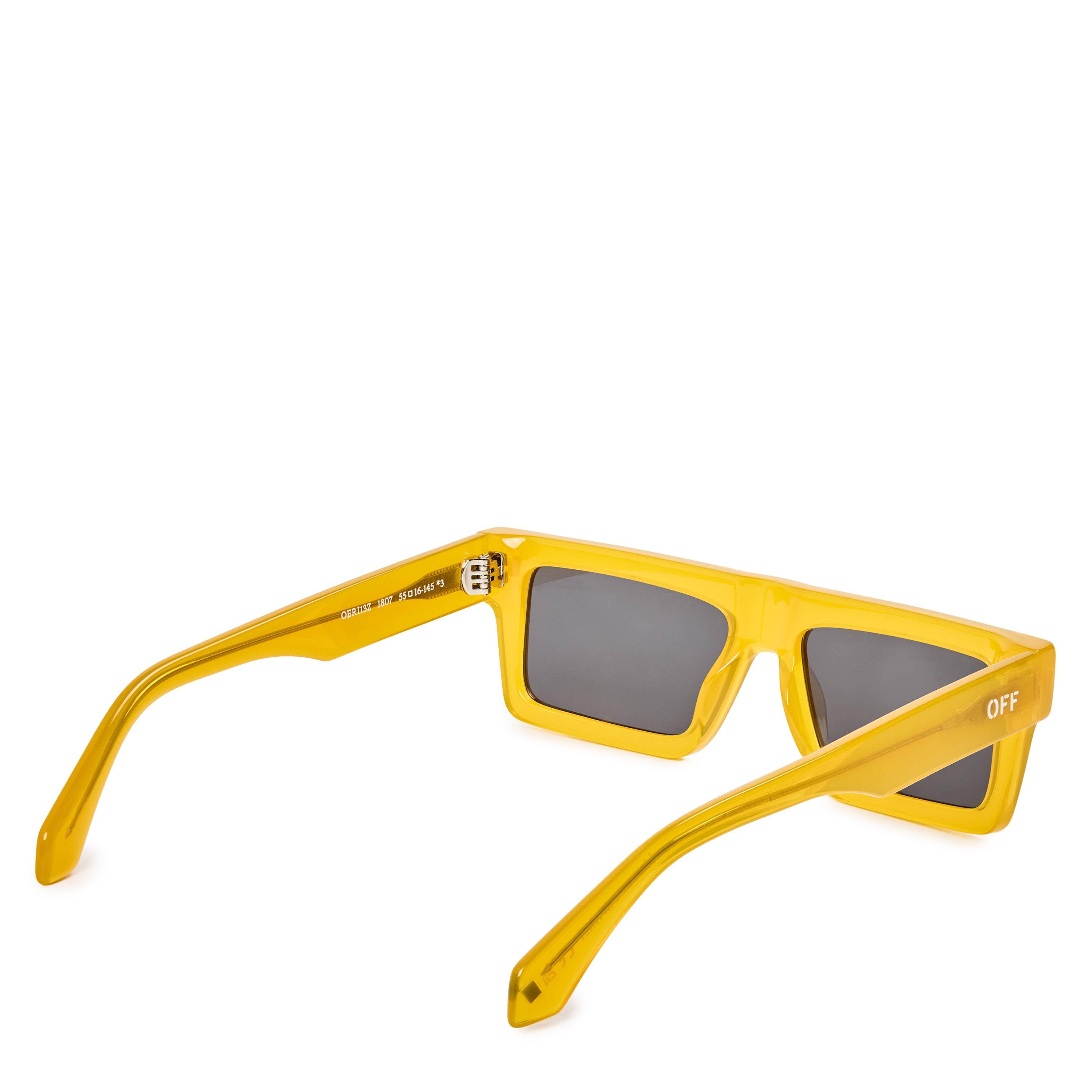 Yellow/Grey - Off White - Chandler 53 Rectangle Sunglasses - 2