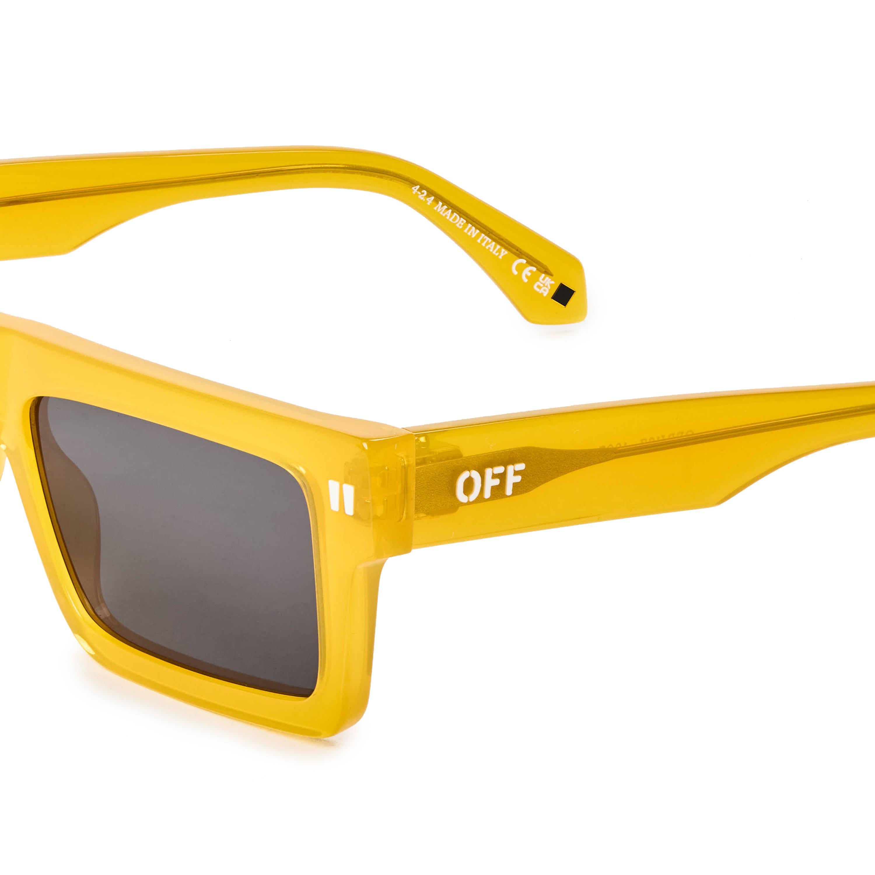 Yellow/Grey - Off White - Chandler 53 Rectangle Sunglasses - 3