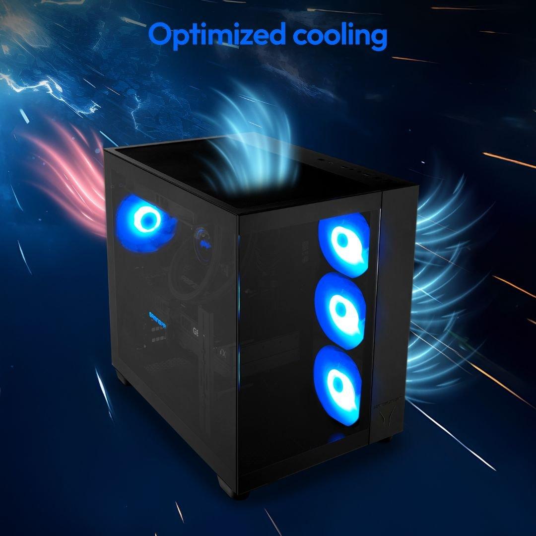 Black - Medion - Medion Erazer Tank X15 RTX 5070 Gaming PC - AMD Ryzen 7 7800X3D 32GB 2TB SSD - Black - 9