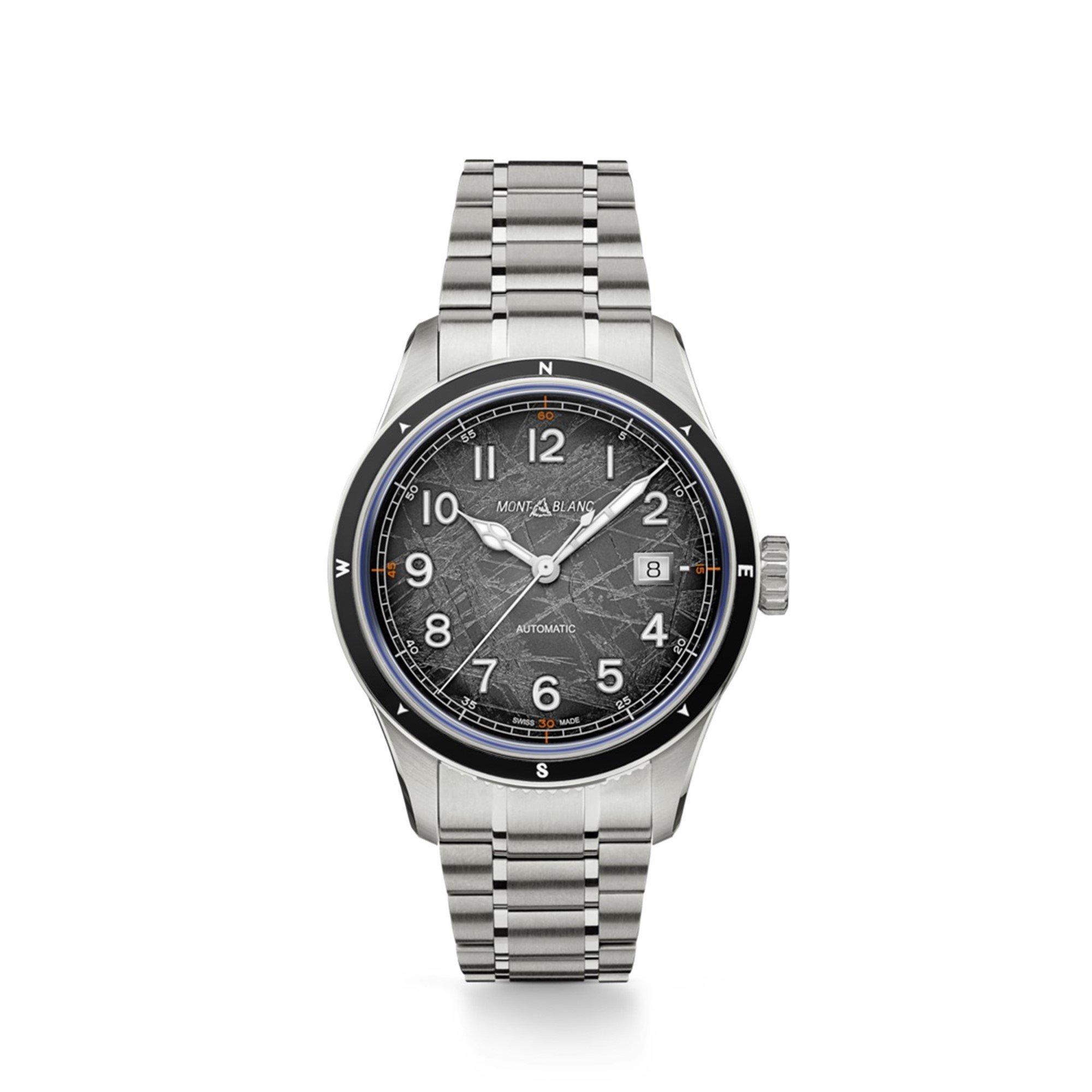 Montblanc Men's Automatic Watch - Black/Silver