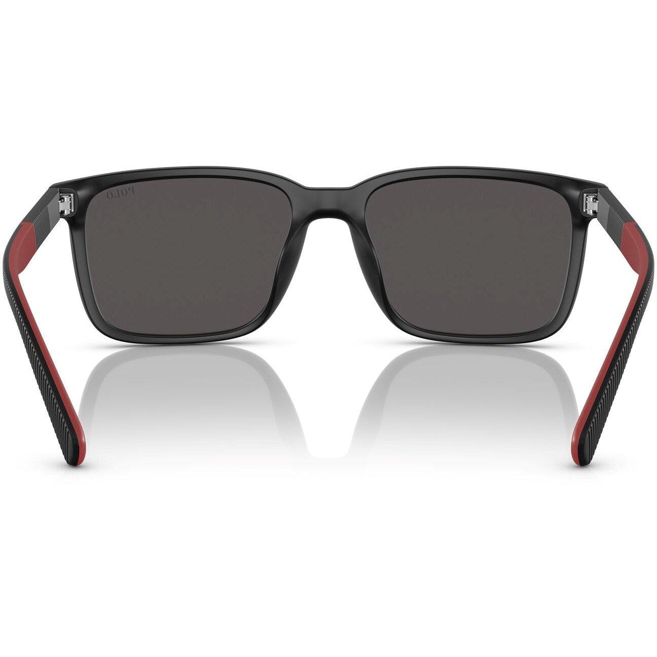 Matte Black - Polo Ralph Lauren - Men's Rectangle Sunglasses - 3