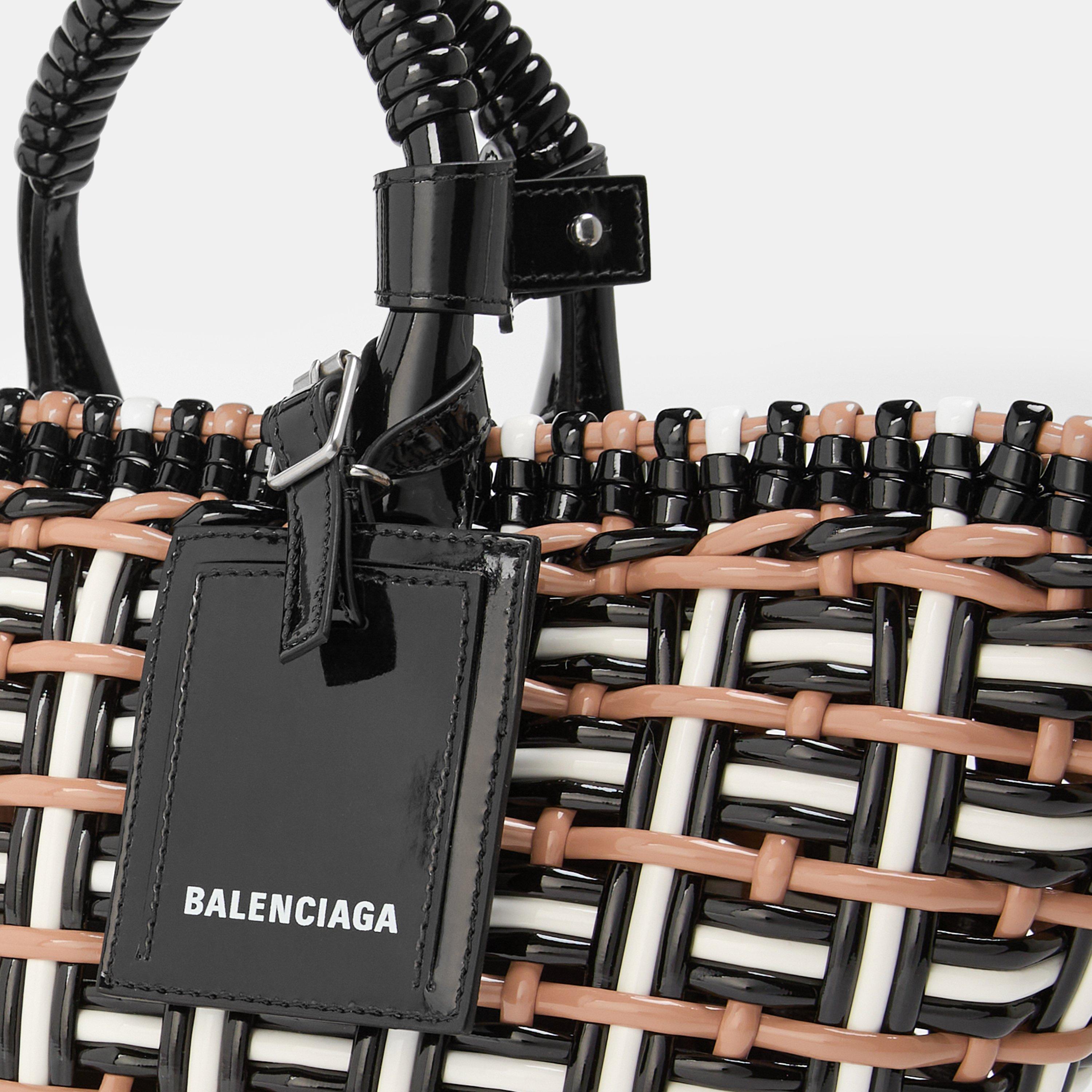 Nude/Wht/Blk - Balenciaga - Bistro Panier Tote Bag - 4