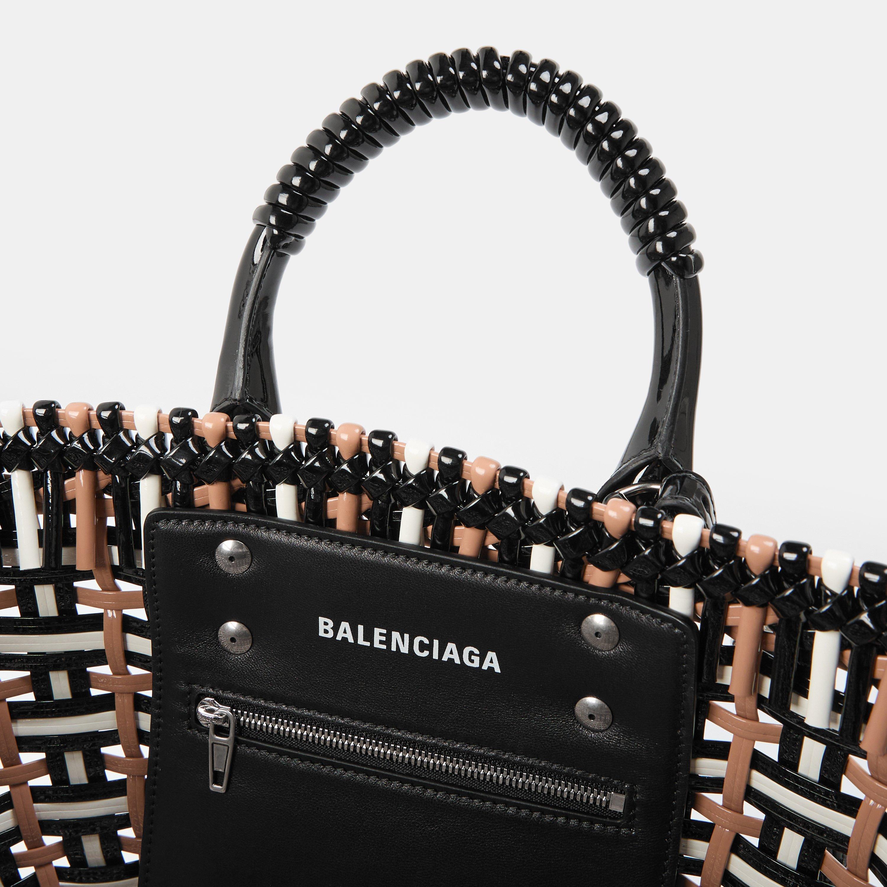 Nude/Wht/Blk - Balenciaga - Bistro Panier Tote Bag - 5