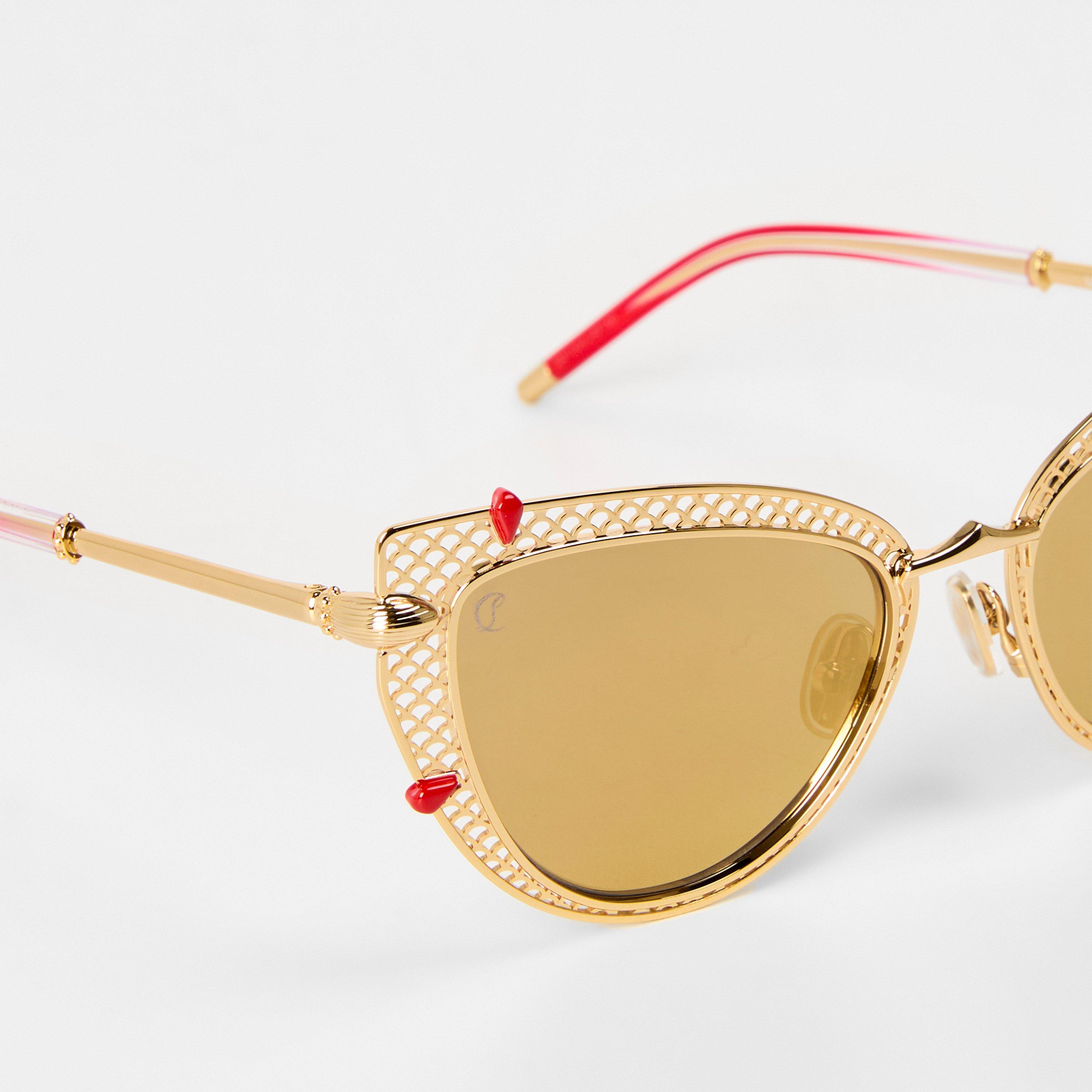 Gold/Smoke - Christian Louboutin - Dolly Lb0002 Sunglasses - 3