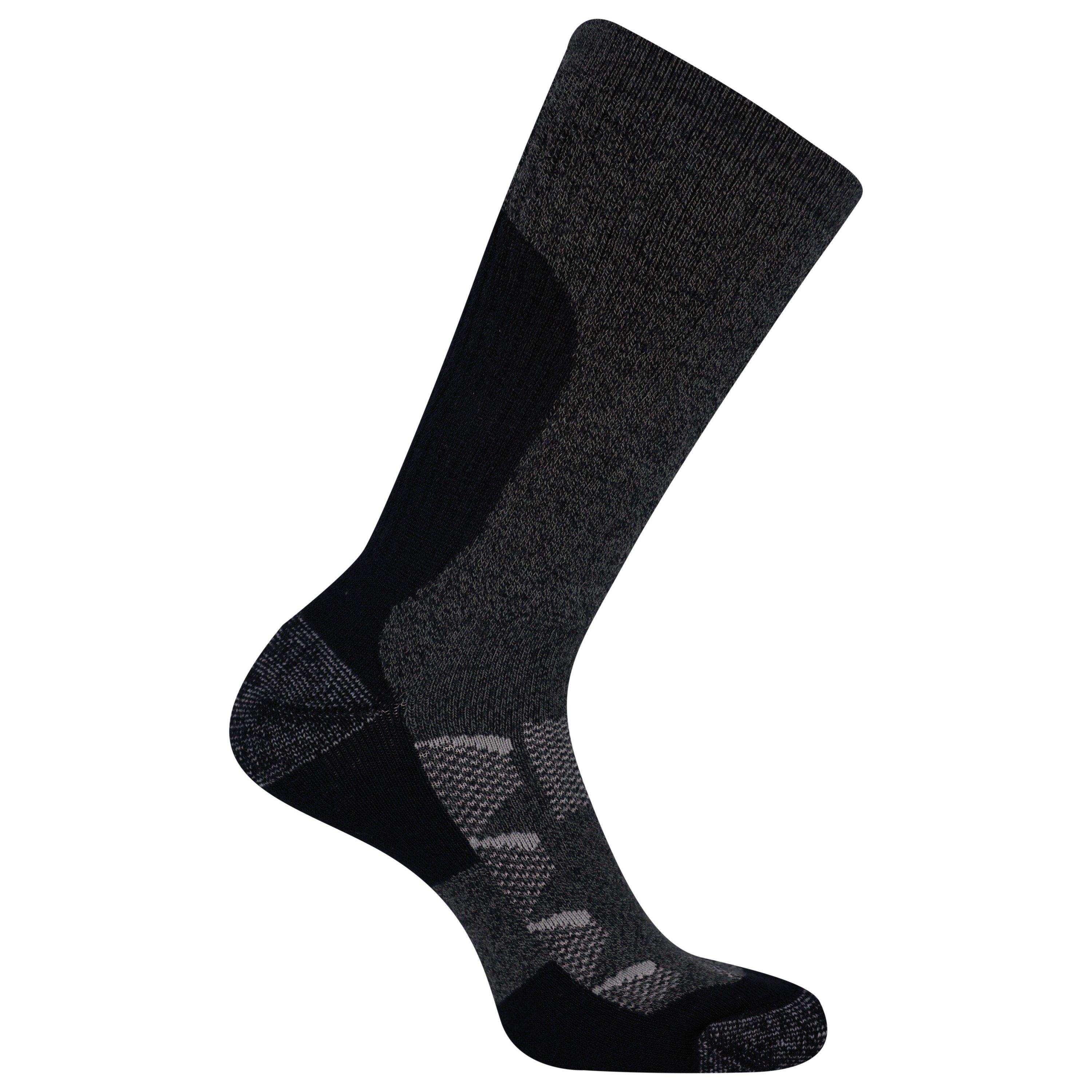 Grey - Merrell - Men's Moab Crew Walking Sock - 1