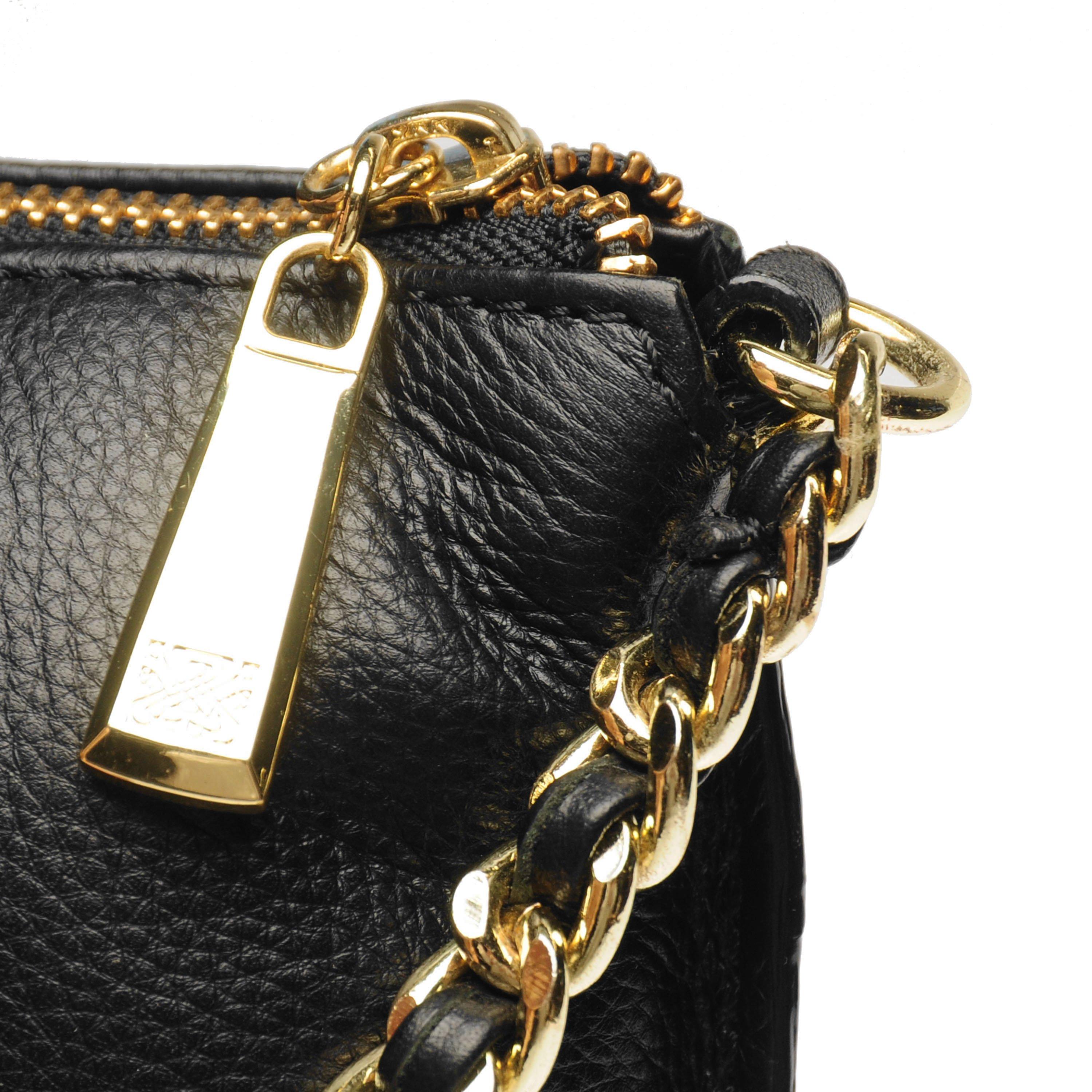 Crna - Biba - BIBA Leather Constance Cross Body Bag - 5