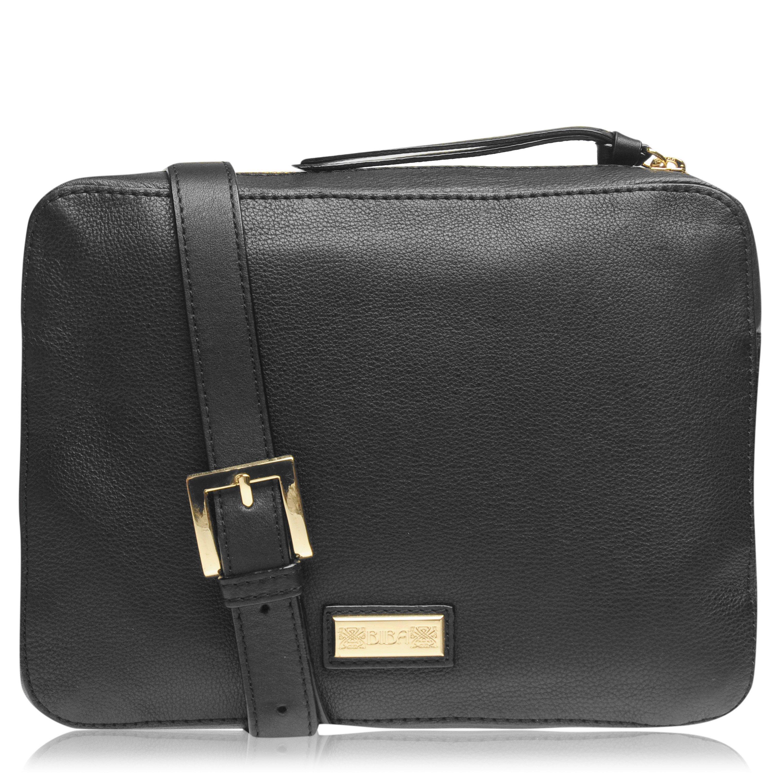 Black - Biba - Biba Leather Rachel Cross Body Bag - 4
