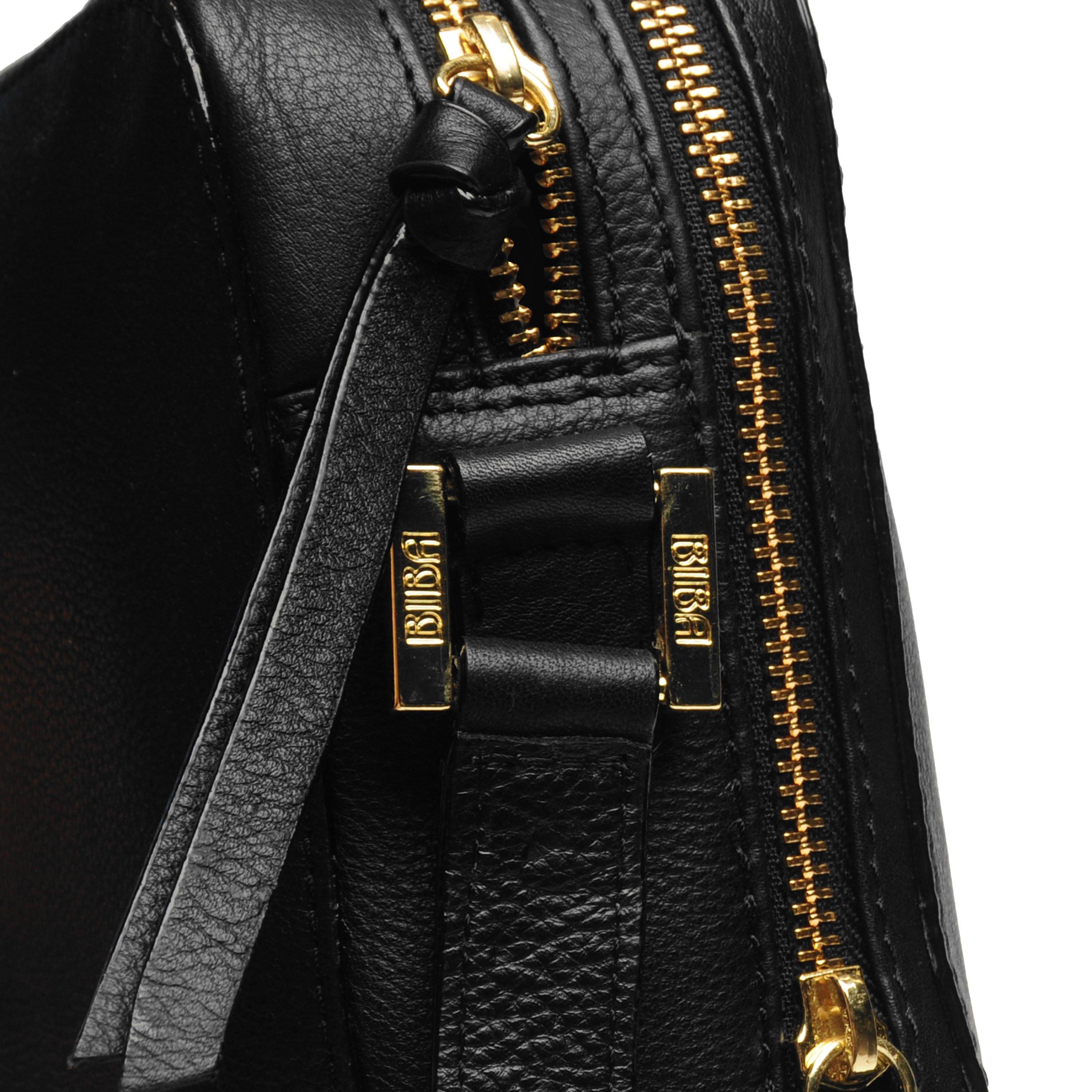 Black - Biba - Biba Leather Rachel Cross Body Bag - 7