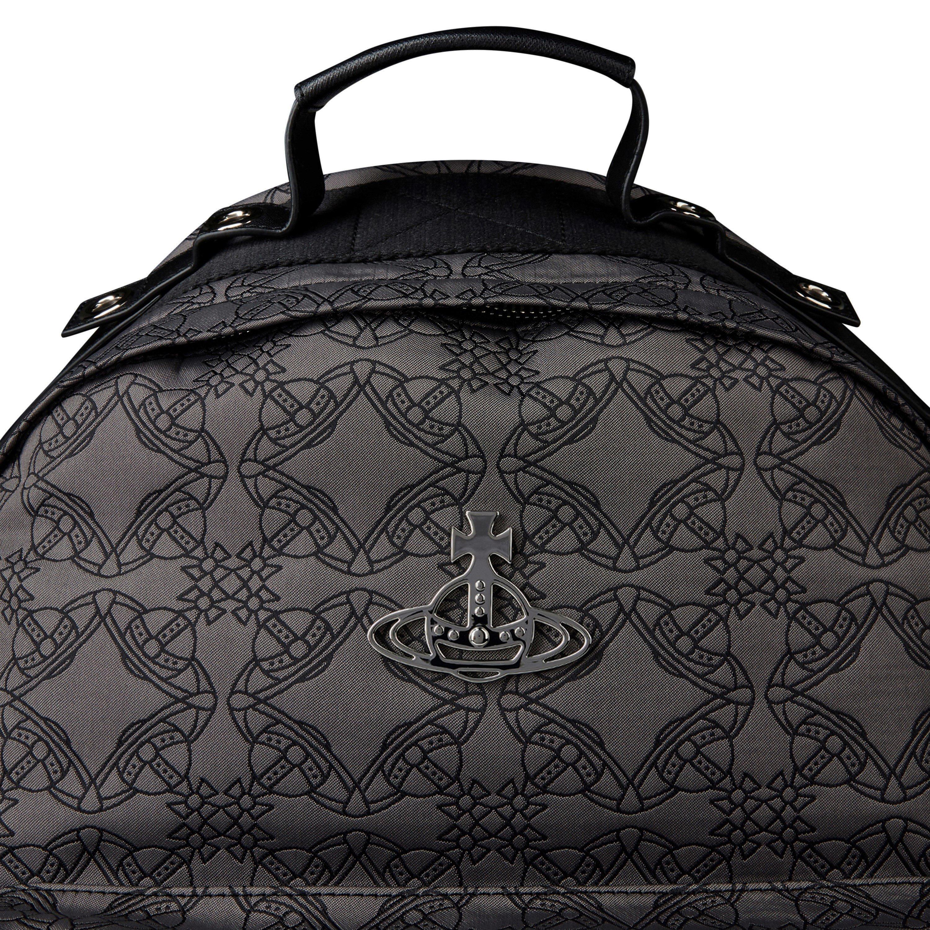 Black/Grey - Vivienne Westwood - Men's Orbmania Backpack - 9