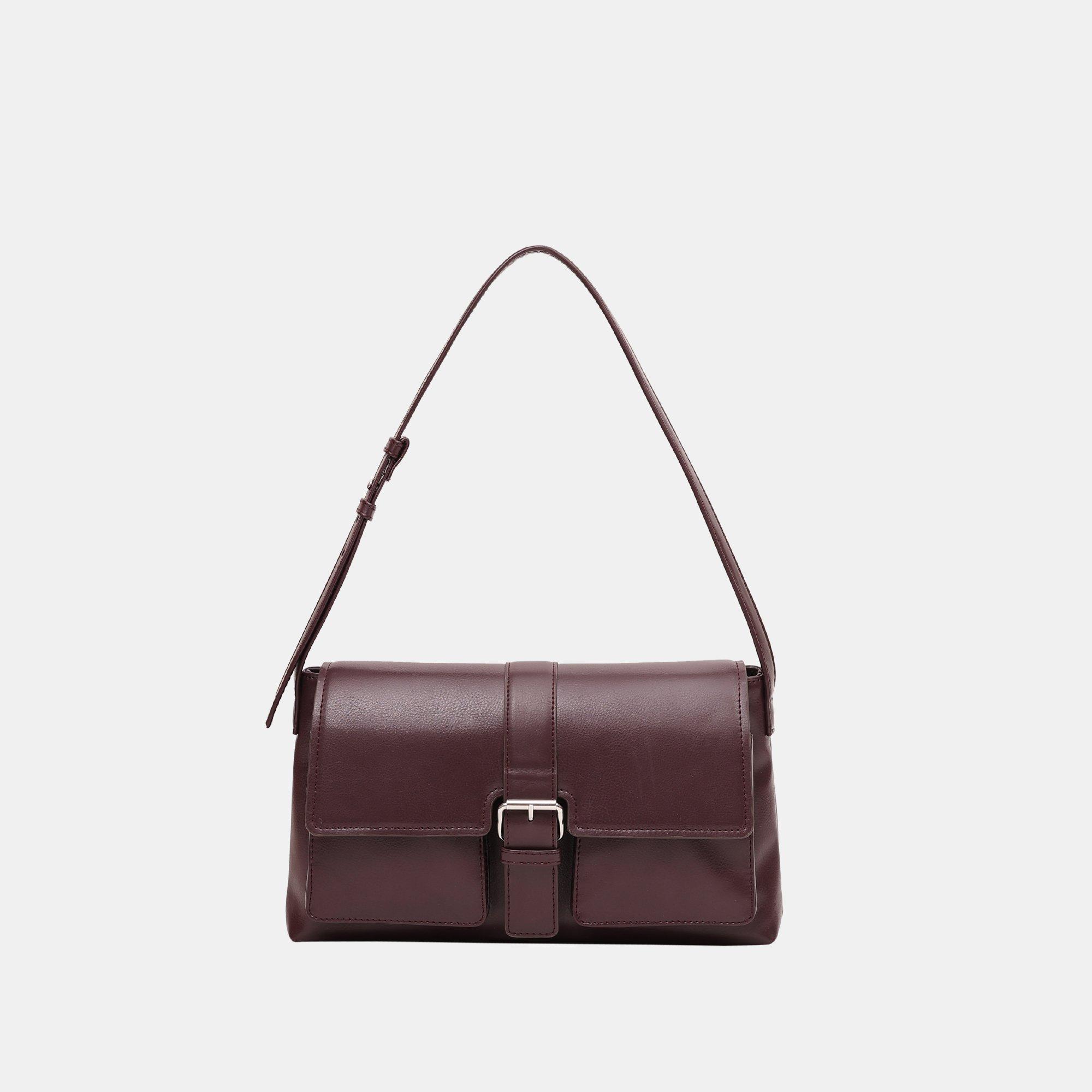 Bordo - Firetrap - Women's PU Buckle Loop Shoulder Bag - 1