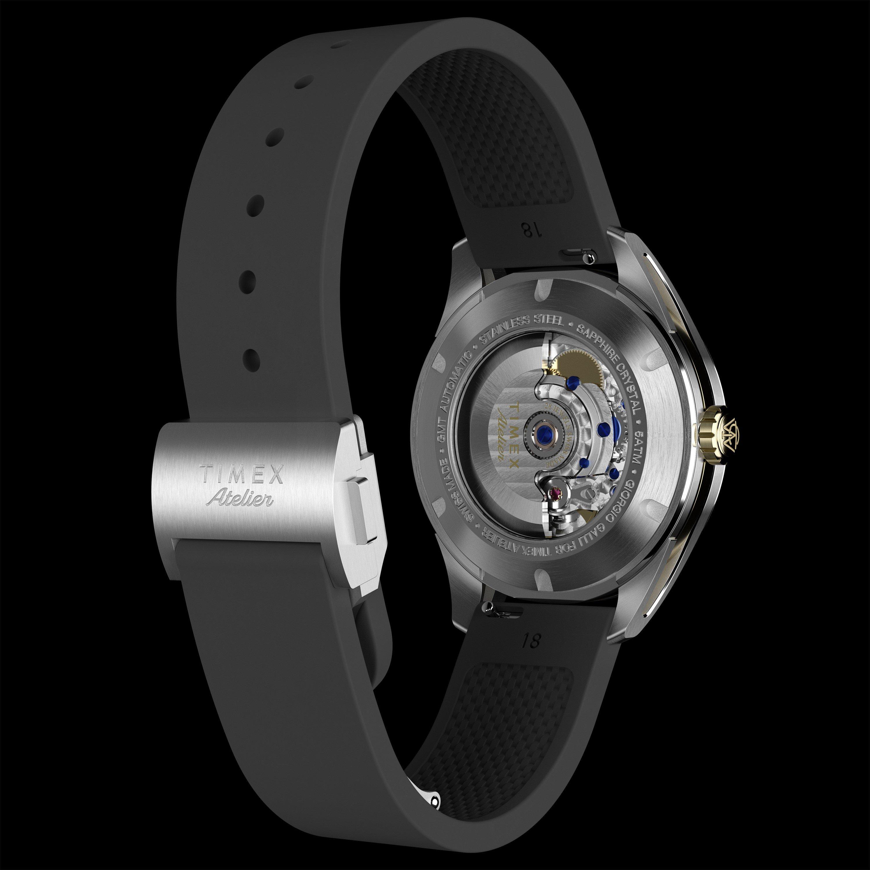 Silver/Black - Timex Atelier - GMT M1a Watch - 4