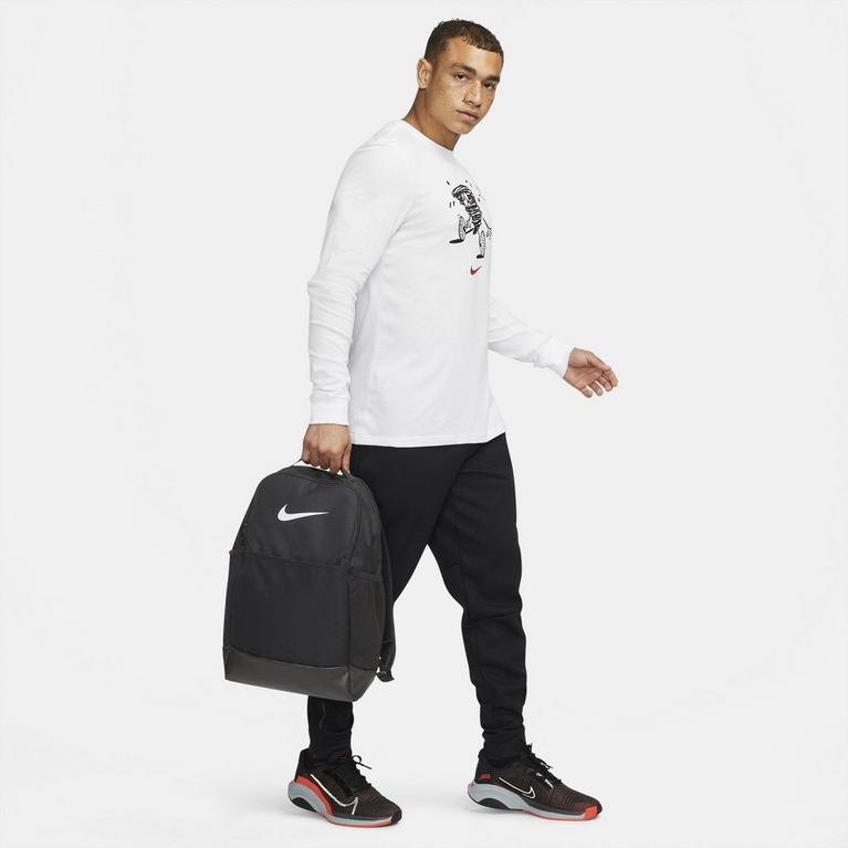 Nike Brasilia 9.5 Training Black Mens Backpack Medium Size 24 Litre Gym  School