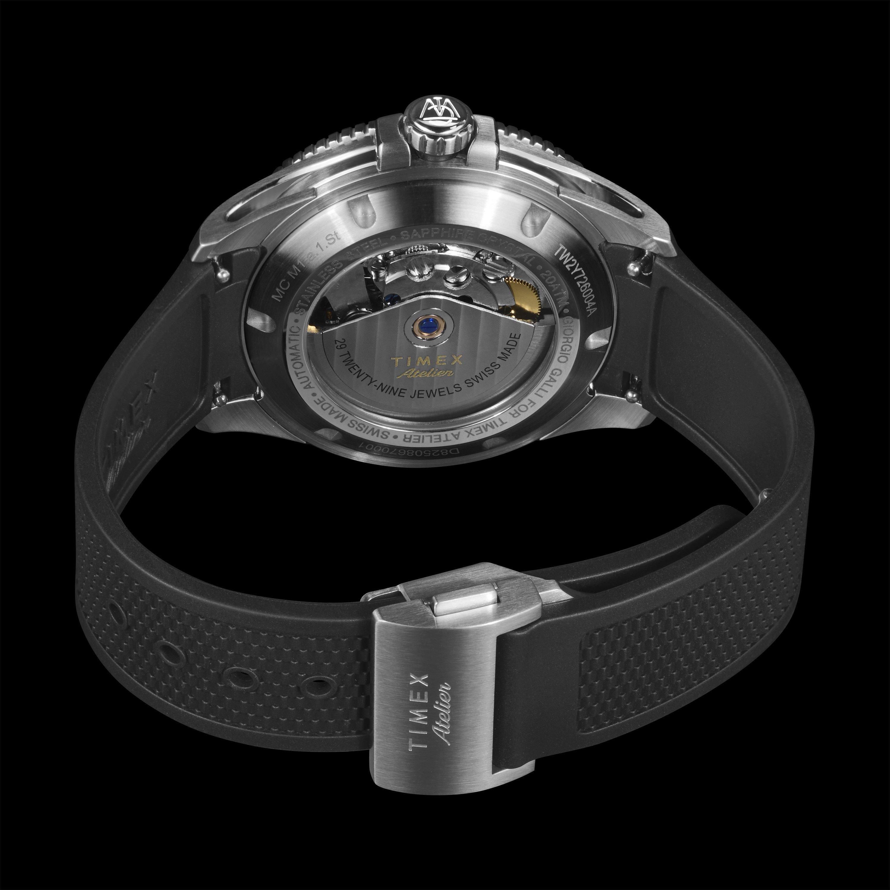 Silver/Black - Timex Atelier - Marine M1a Watch - 4