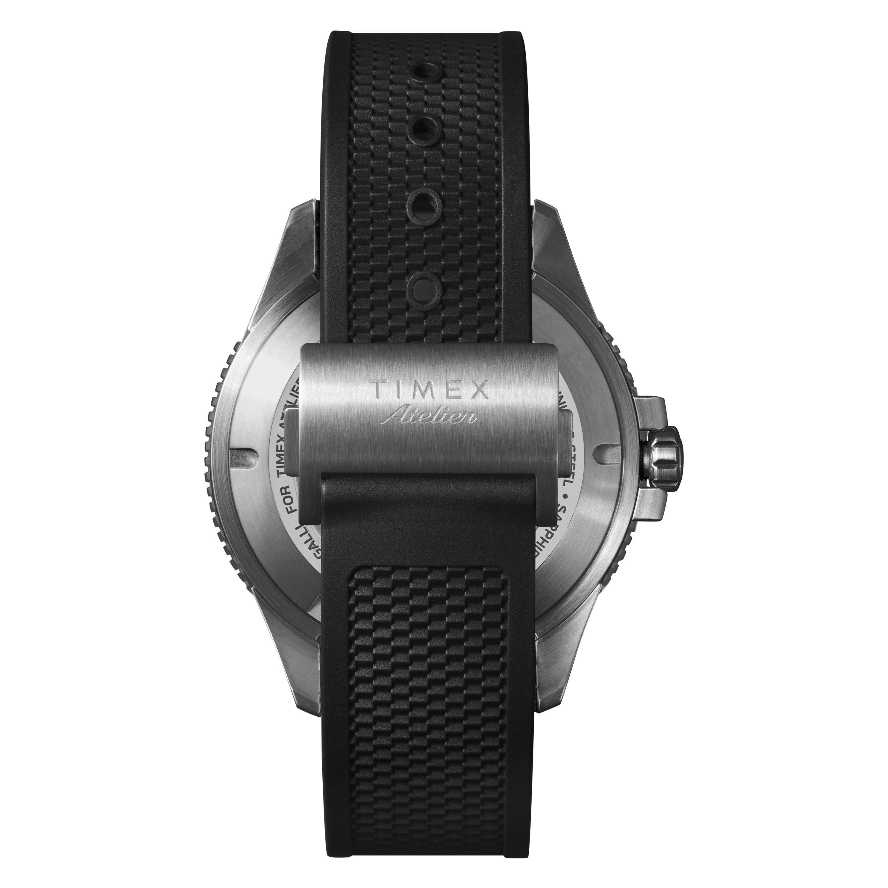 Silver/Black - Timex Atelier - Men's Marine M1a Analogue Auto Watch - 5