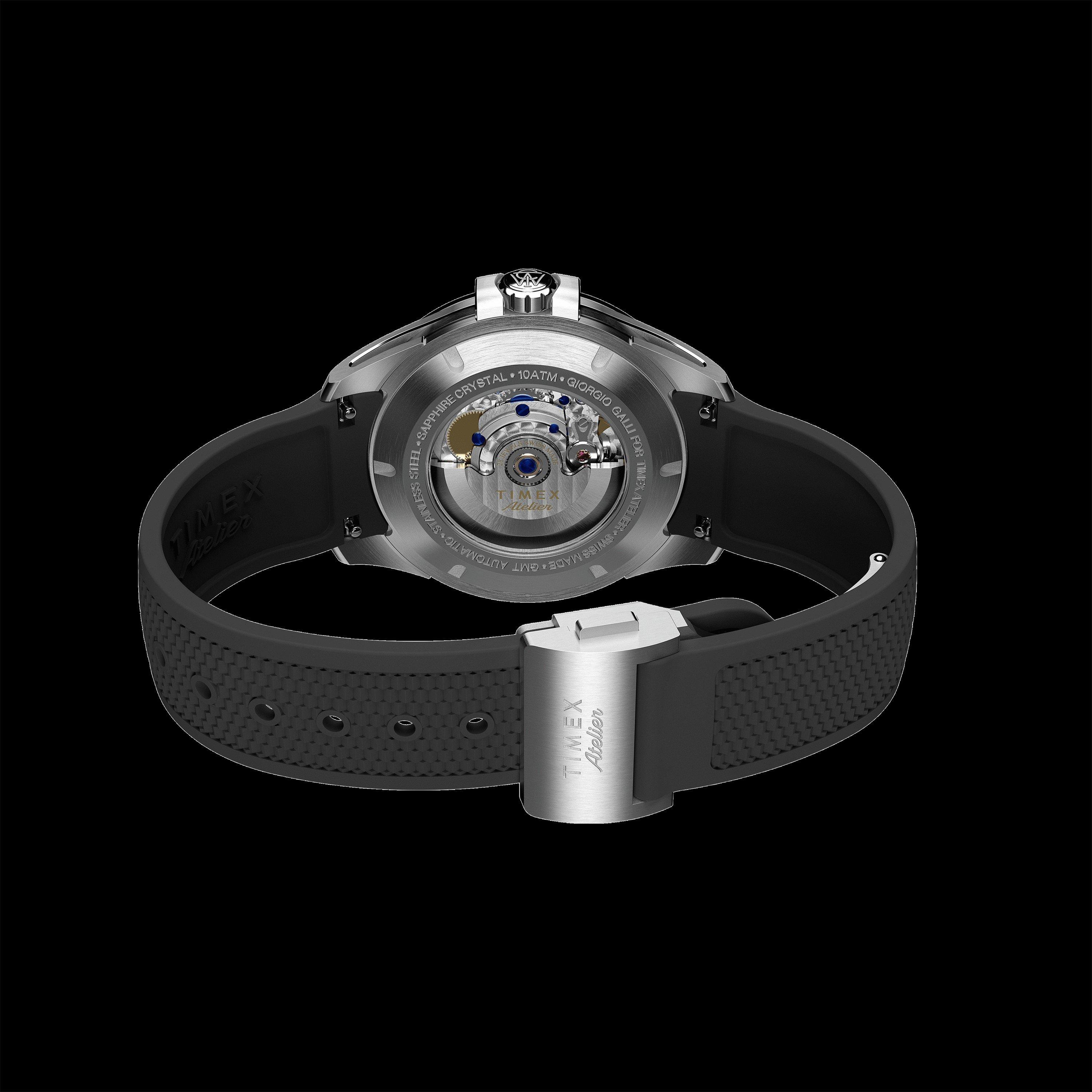 Silver/Black - Timex Atelier - GMT24 M1a Watch - 4