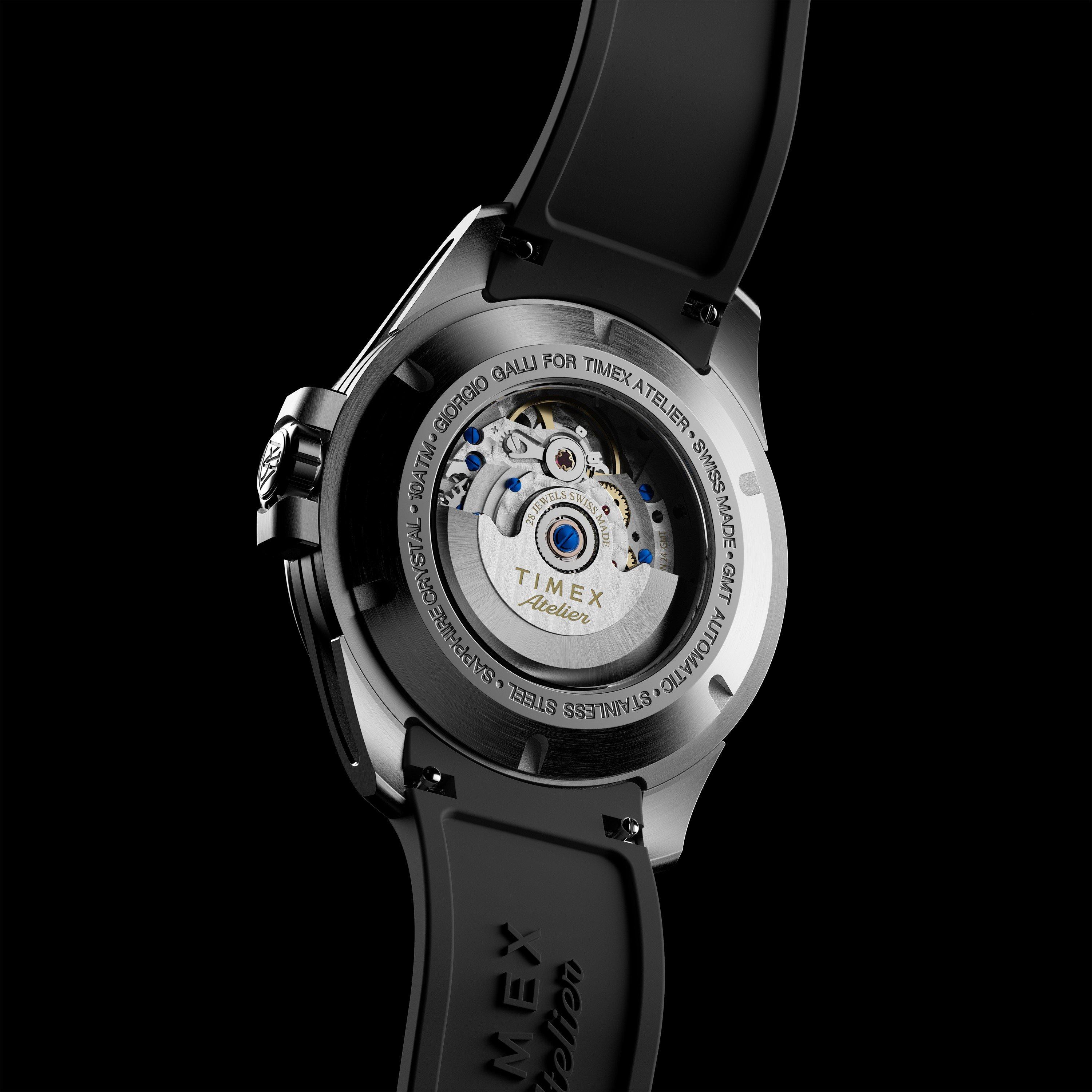 Silver/Black - Timex Atelier - GMT24 M1a Watch - 5