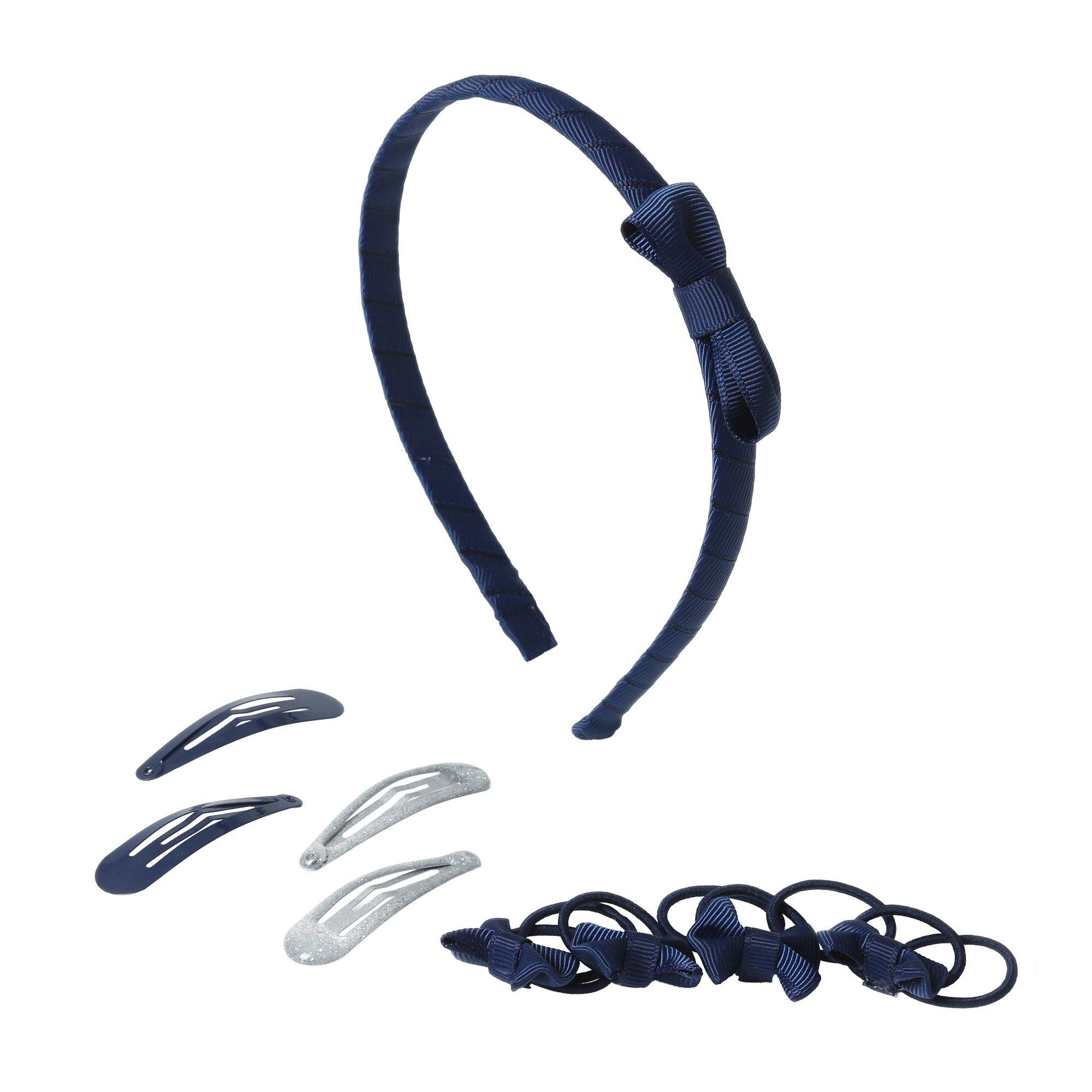 Navy - Flitzy - School Hair Set - 1