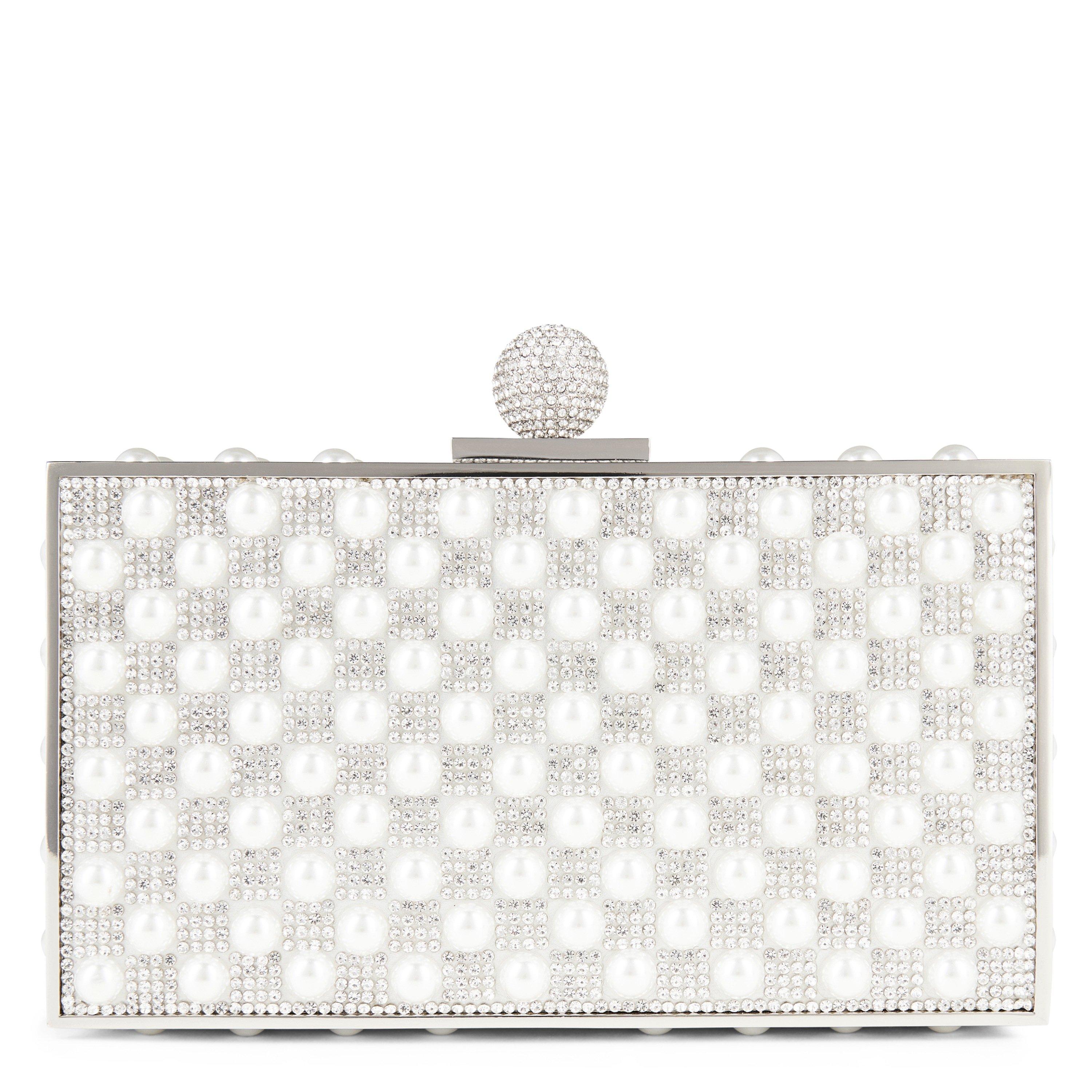 Silver/Pearl - Sophia Webster - Clara Crystal Box Bag - 7