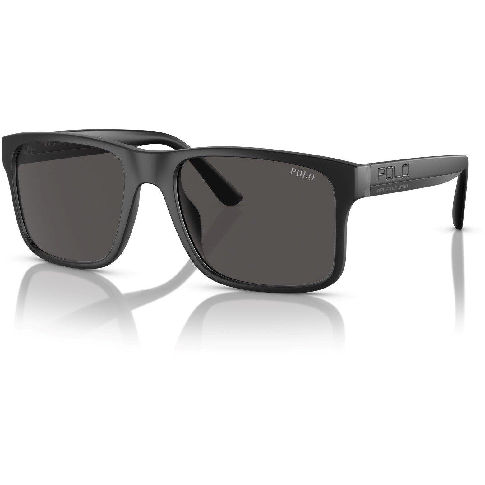 Polo Ralph Lauren Men's Rectangle Sunglasses - Matte Black