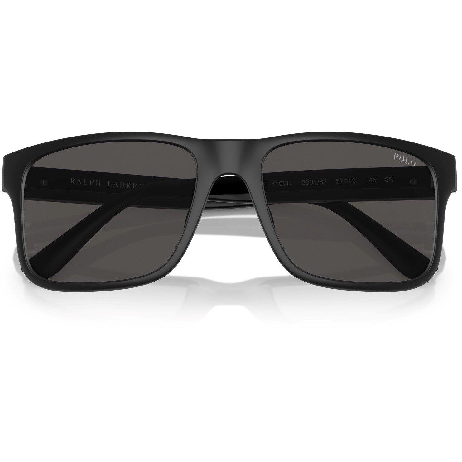 Matte Black - Polo Ralph Lauren - Men's Rectangle Sunglasses - 3