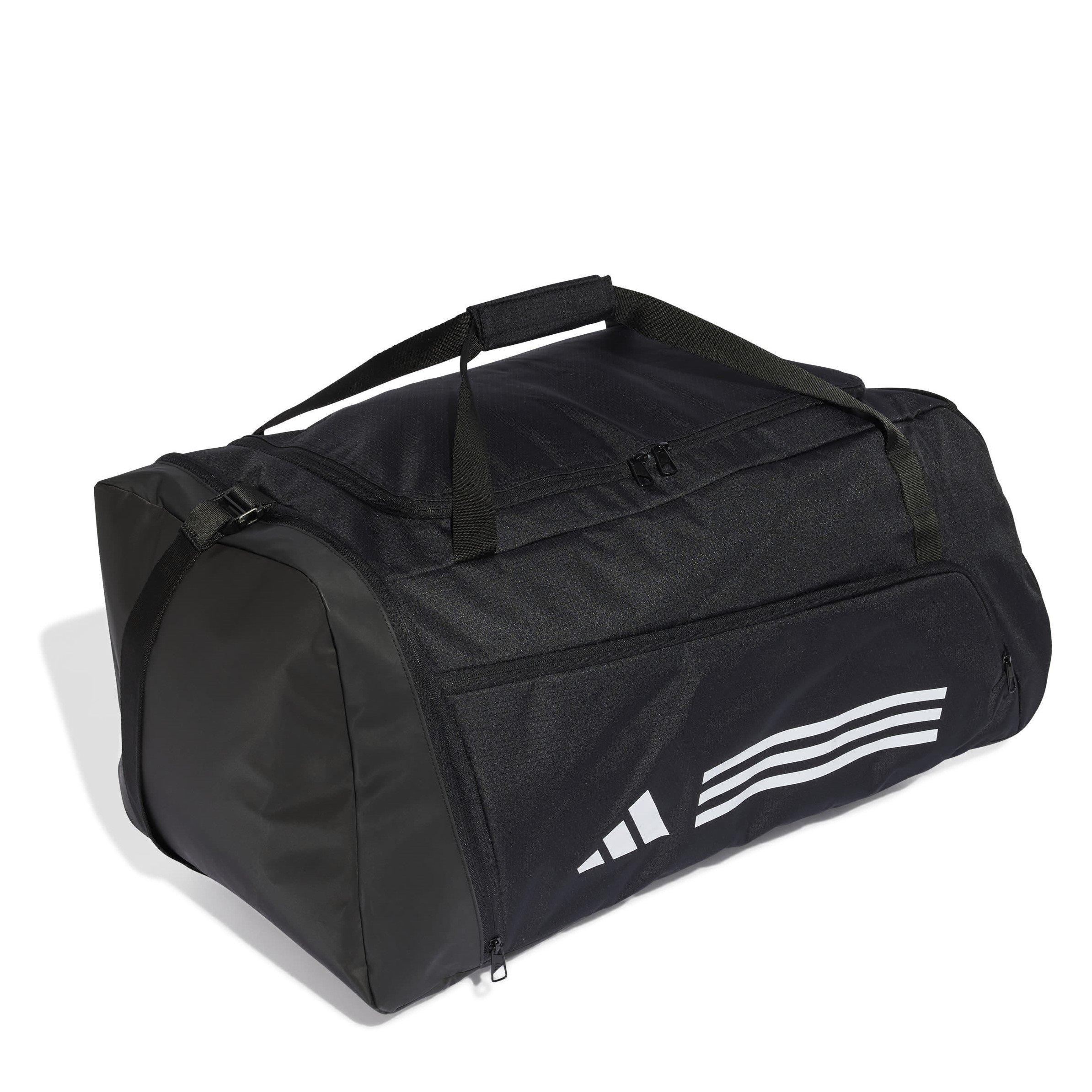 Black/White - adidas - Essentials 3-Stripes Duffel Bag Large - 3